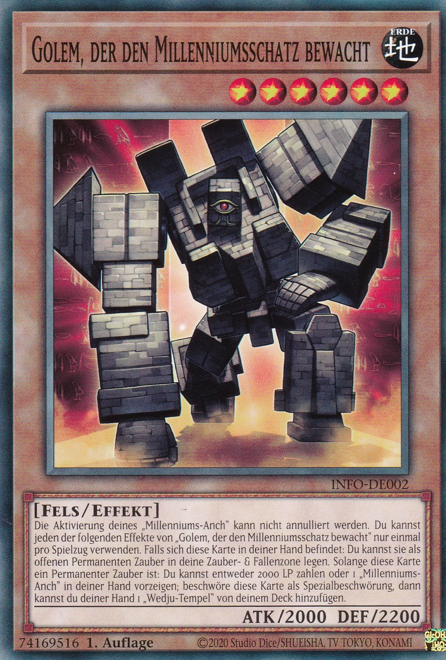 Golem, der den Millenniumsschatz Bewacht - INFO-DE002 - Common - Deutsch - 1. Auflage - The Infinite Forbidden