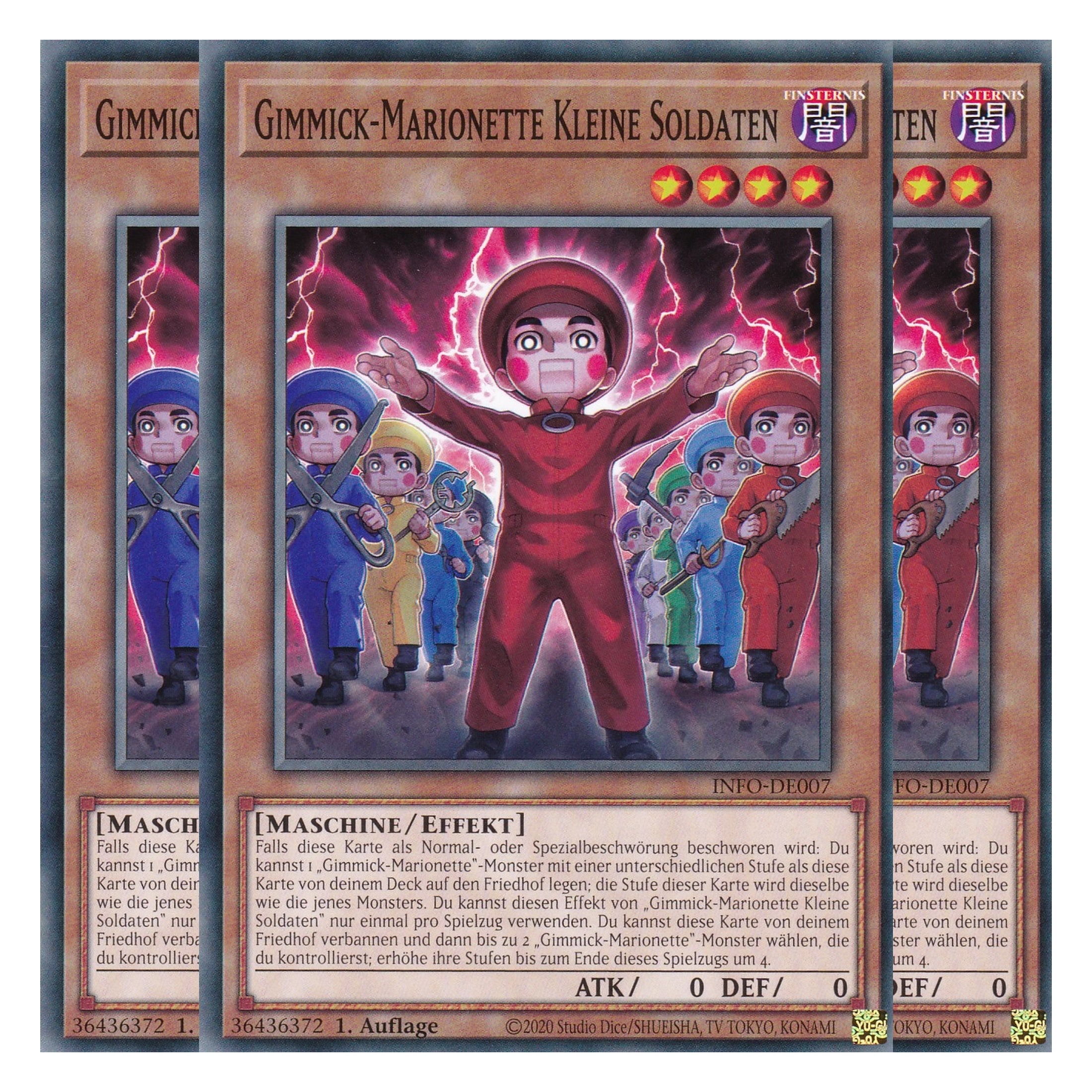 Gimmick-Marionette Kleine Soldaten - INFO-DE007 - Common - Deutsch - 1. Auflage - The Infinite Forbidden - Playset (3 Kopien) - Yu-Gi-Oh!