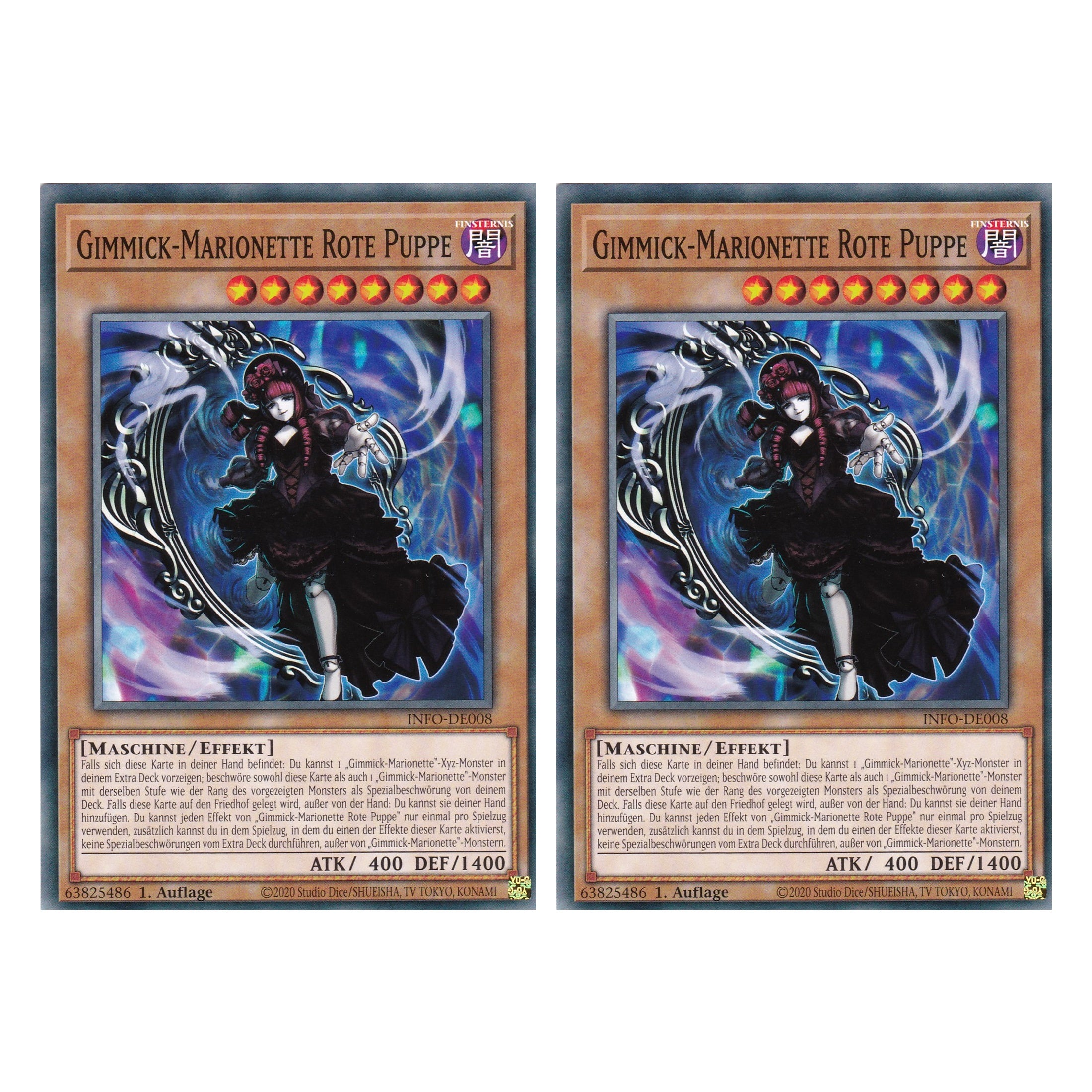 Gimmick-Marionette Rote Puppe - INFO-DE008 - Common - Deutsch - 1. Auflage - The Infinite Forbidden - Duo Set (2 Stück) - Yu-Gi-Oh!