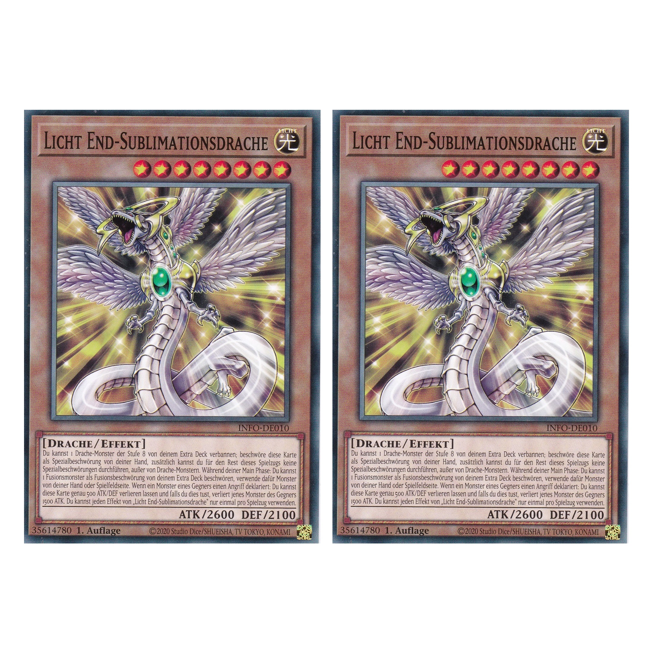 Licht End-Sublimationsdrache - INFO-DE010 - Common - Deutsch - 1. Auflage - The Infinite Forbidden - Duo Set (2 Stück) - Yu-Gi-Oh!