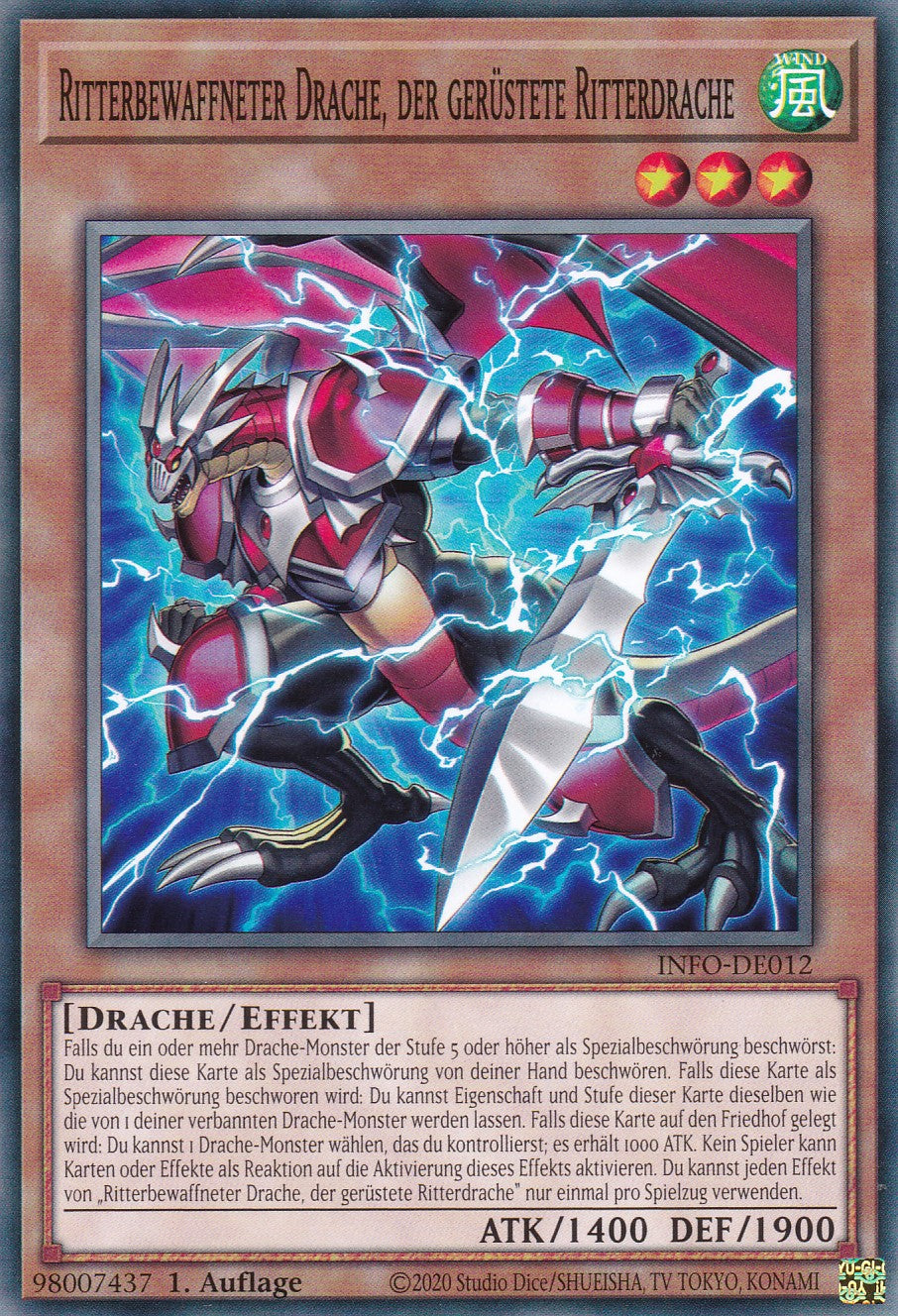 Ritterbewaffneter Drache, der Gerüstete Ritterdrache - INFO-DE012 - Common - Deutsch - 1. Auflage - The Infinite Forbidden