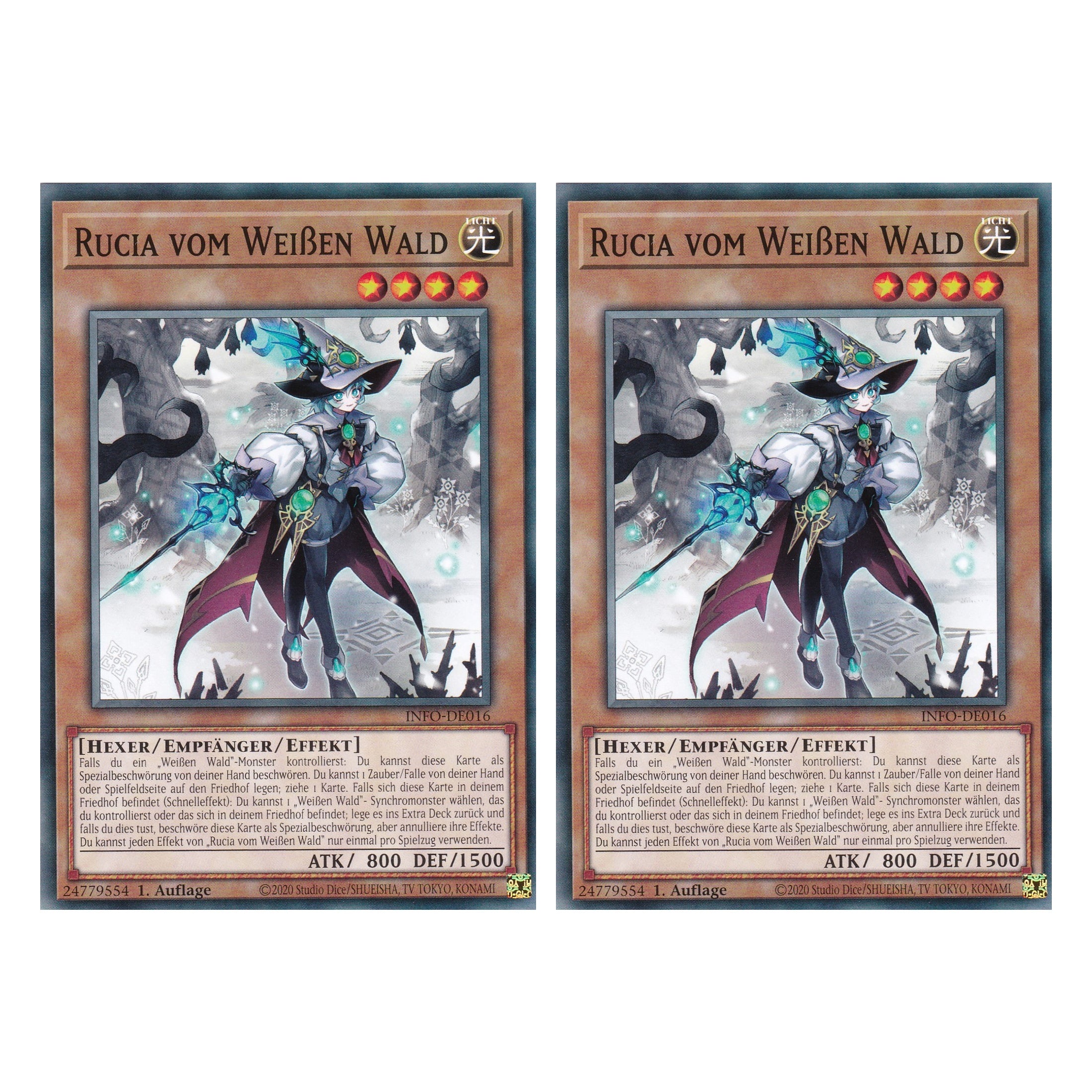 Rucia vom Weißen Wald - INFO-DE016 - Common - Deutsch - 1. Auflage - The Infinite Forbidden - Duo Set (2 Stück) - Yu-Gi-Oh!