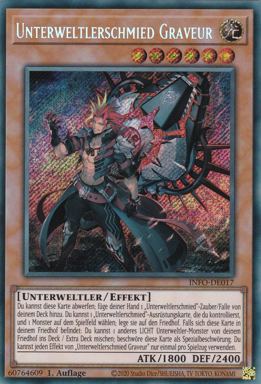 Unterweltlerschmied Graveur - INFO-DE017 - Secret Rare - Deutsch - 1. Auflage - The Infinite Forbidden
