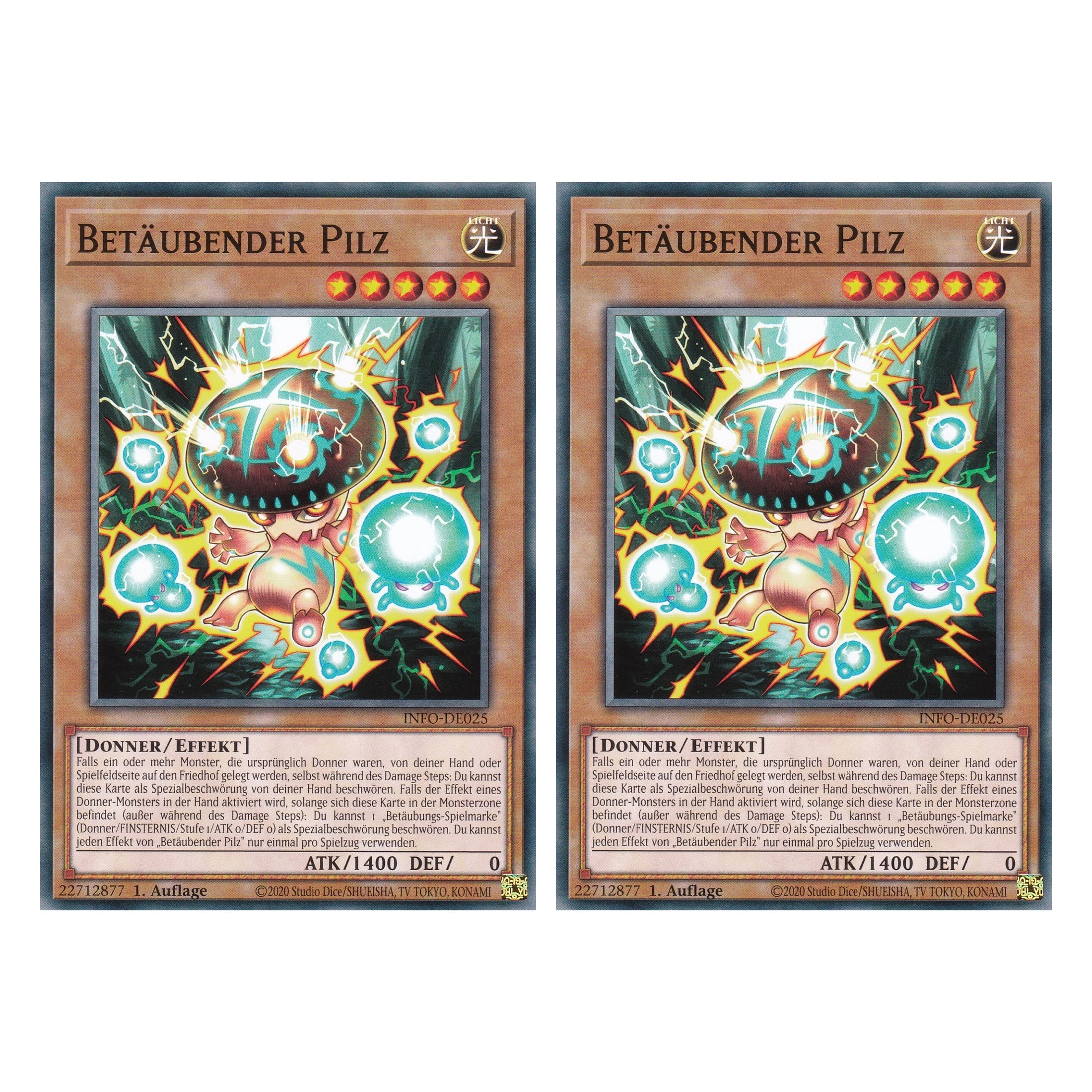 Betäubender Pilz - INFO-DE025 - Common - Deutsch - 1. Auflage - The Infinite Forbidden - Duo Set (2 Stück) - Yu-Gi-Oh!