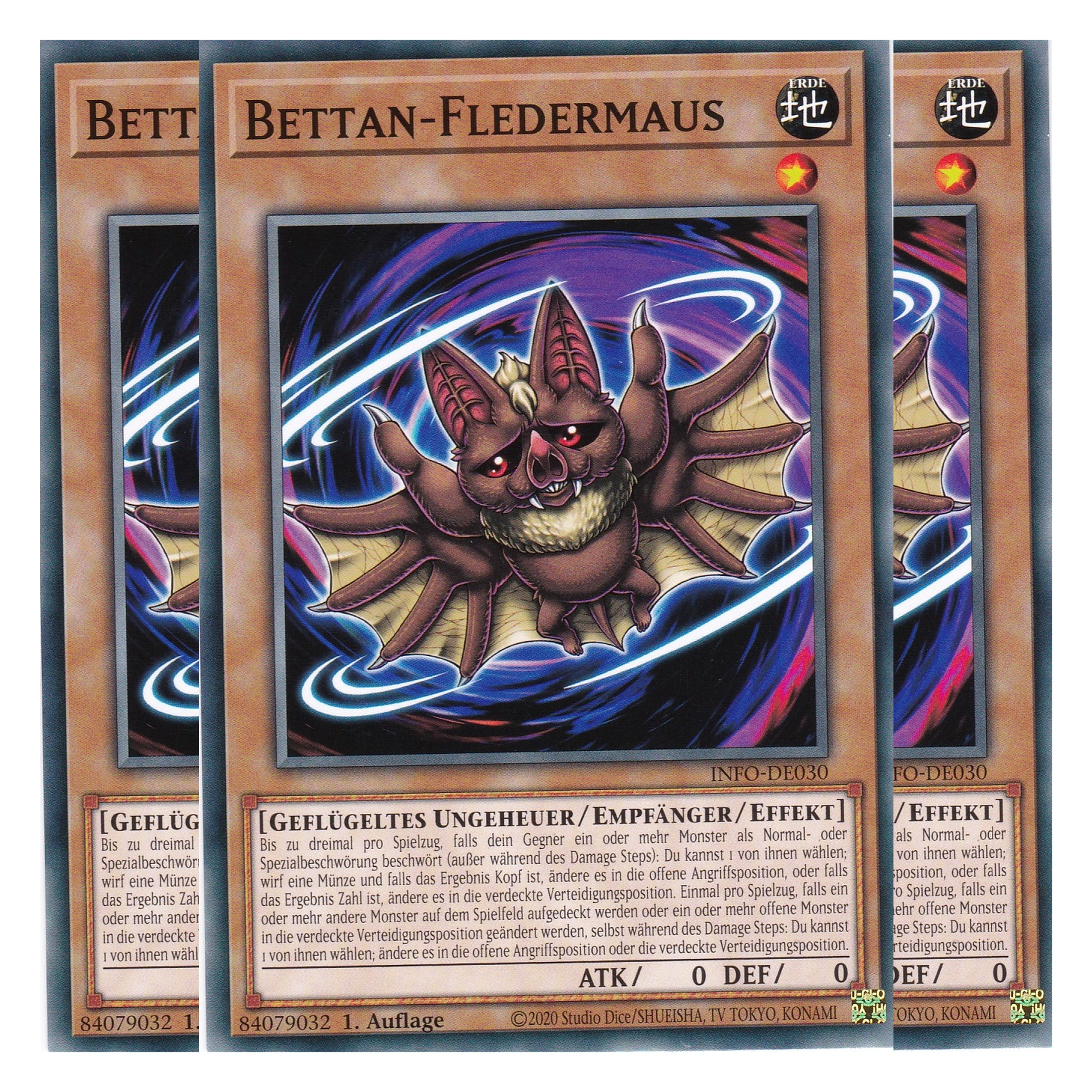 Bettan-Fledermaus - INFO-DE030 - Common - Deutsch - 1. Auflage - The Infinite Forbidden - Playset (3 Kopien) - Yu-Gi-Oh!