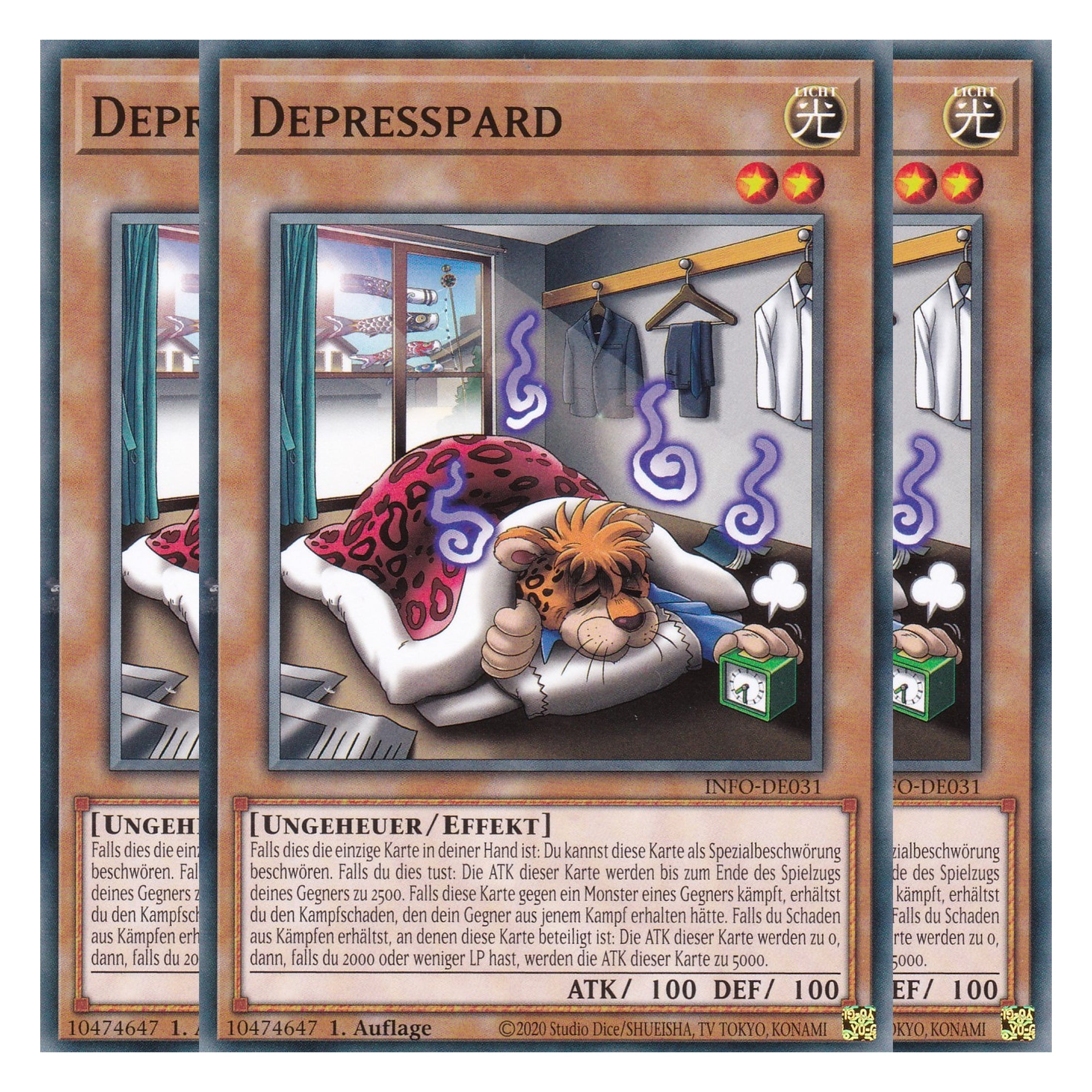 Depresspard - INFO-DE031 - Common - Deutsch - 1. Auflage - The Infinite Forbidden - Playset (3 Kopien) - Yu-Gi-Oh!