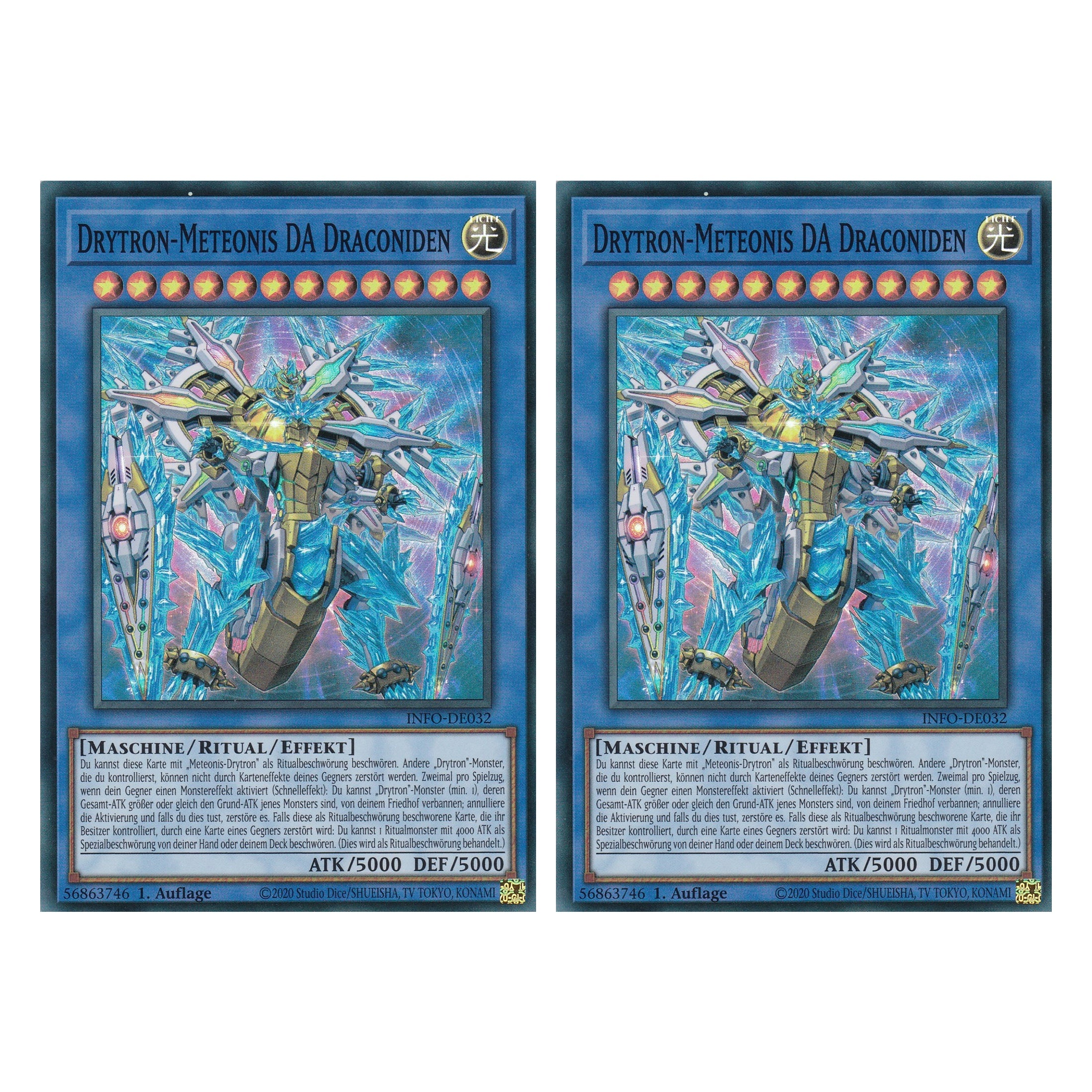 Drytron-Meteonis DA Draconiden - INFO-DE032 - Common - Deutsch - 1. Auflage - The Infinite Forbidden - Duo Set (2 Stück) - Yu-Gi-Oh!