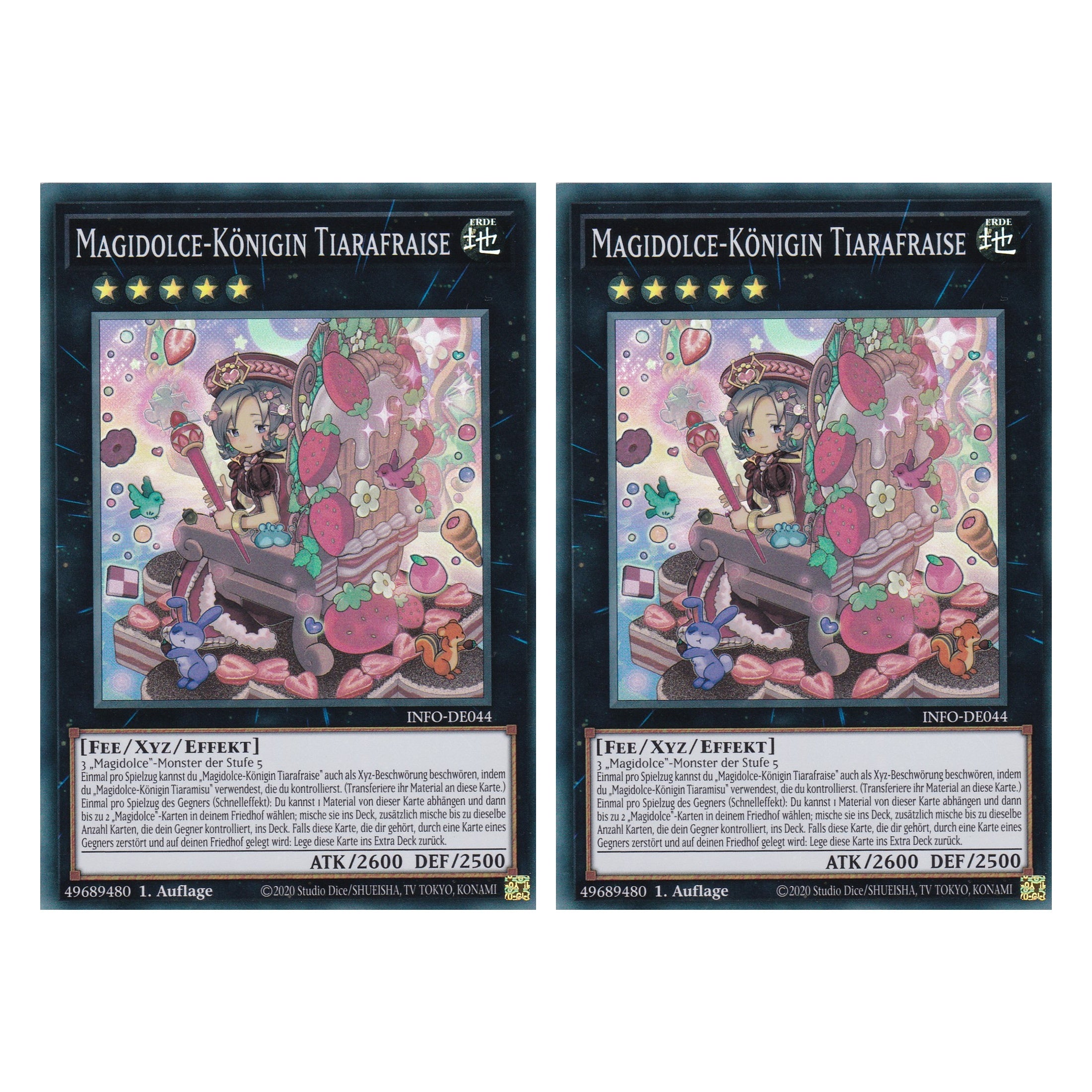 Magudikce-Königin Tiarafraise - INFO-DE044 - Super Rare - Deutsch - 1. Auflage - The Infinite Forbidden - Duo Set (2 Stück) - Yu-Gi-Oh!