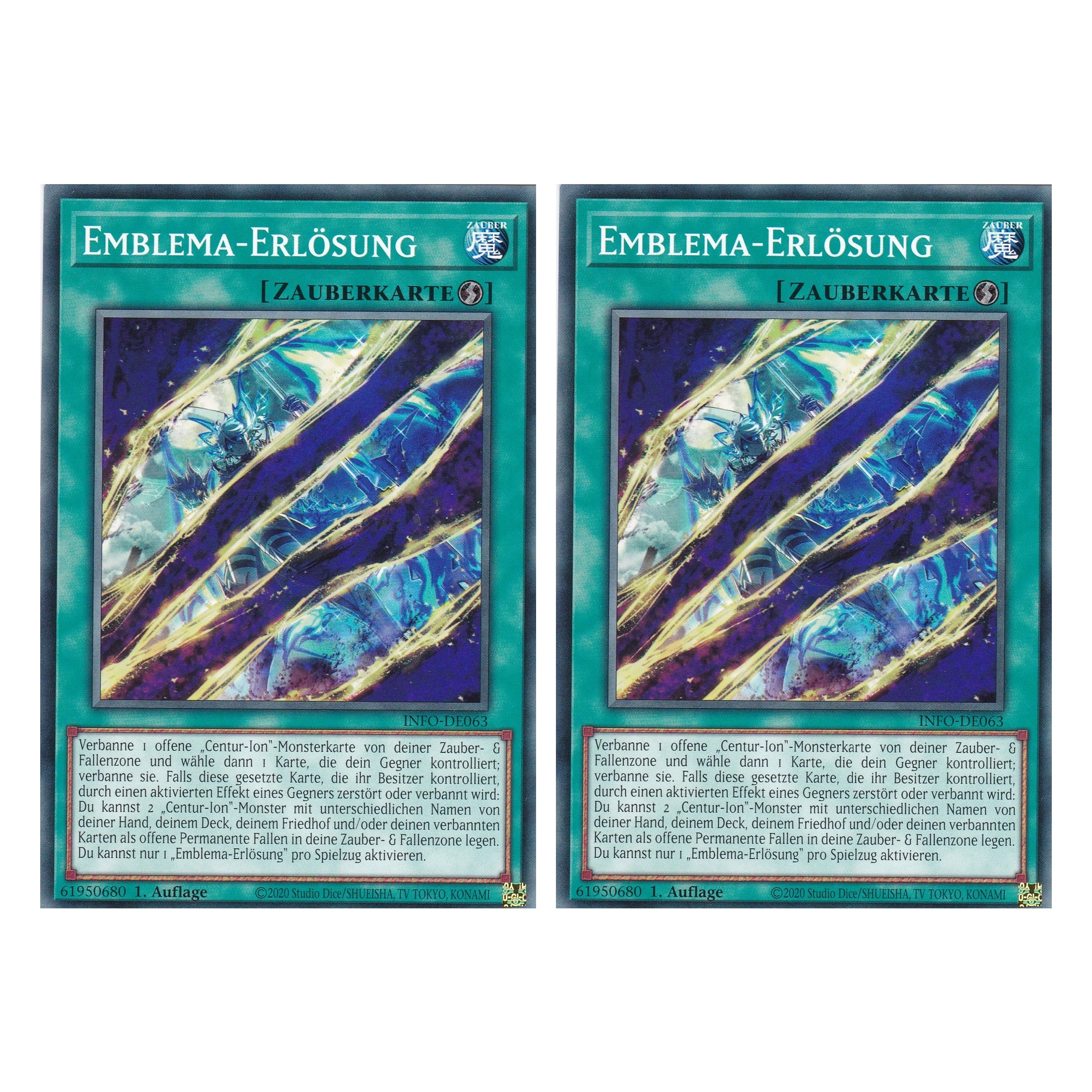 Emblema-Erlösung - INFO-DE063 - Common - Deutsch - 1. Auflage - The Infinite Forbidden - Duo Set (2 Stück) - Yu-Gi-Oh!