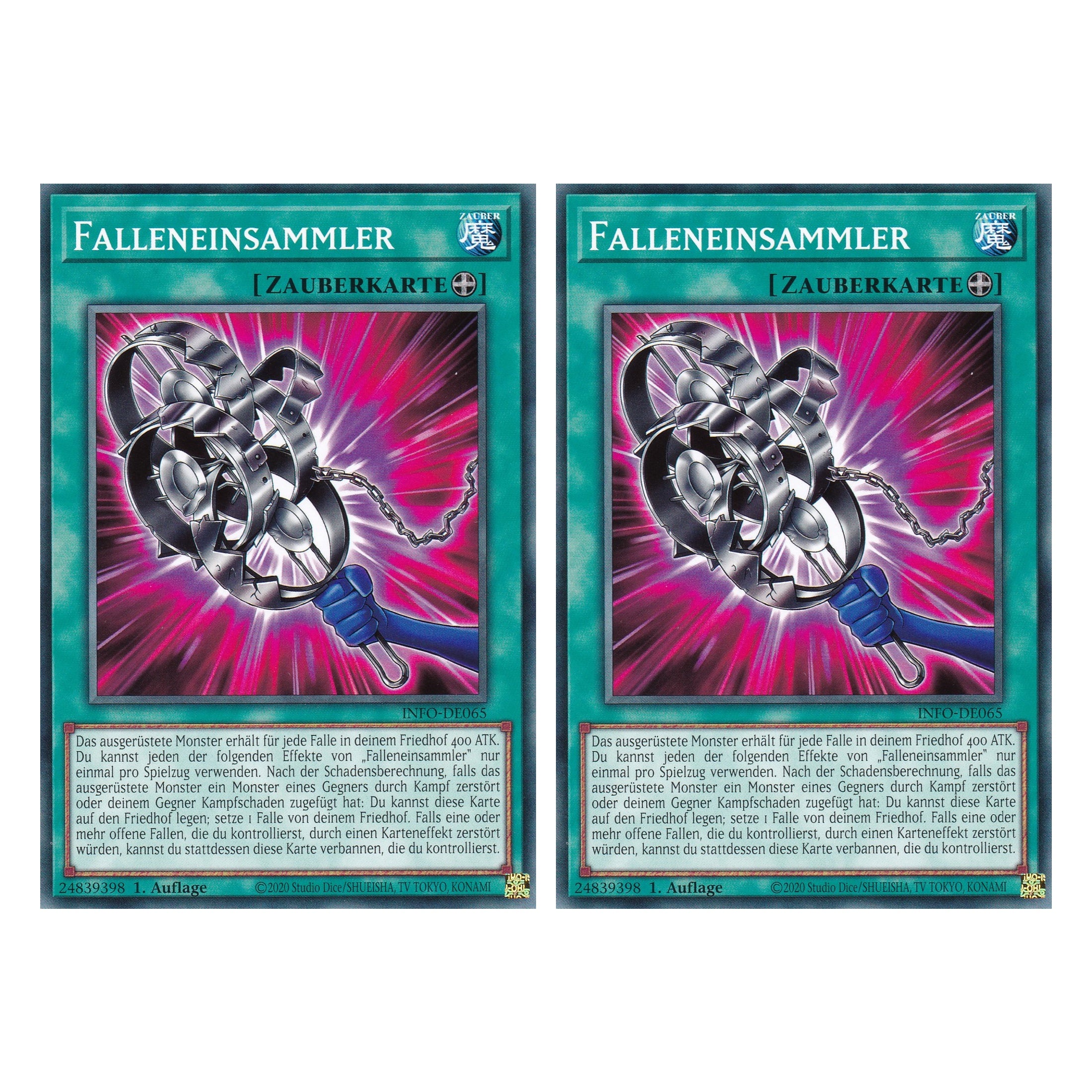 Falleneinsammler - INFO-DE065 - Common - Deutsch - 1. Auflage - The Infinite Forbidden - Duo Set (2 Stück) - Yu-Gi-Oh!