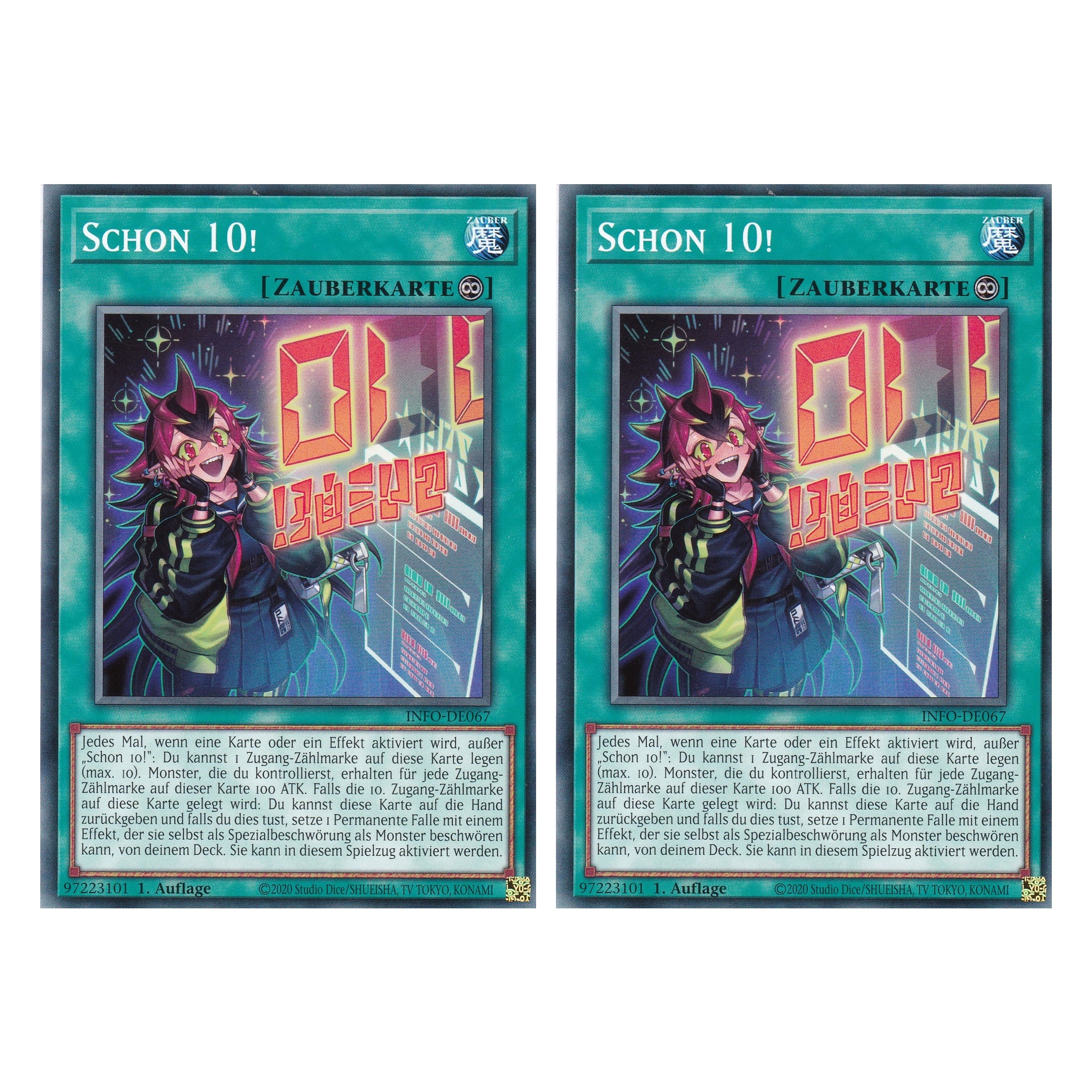 Schon 10! - INFO-DE067 - Common - Deutsch - 1. Auflage - The Infinite Forbidden - Duo Set (2 Stück) - Yu-Gi-Oh!