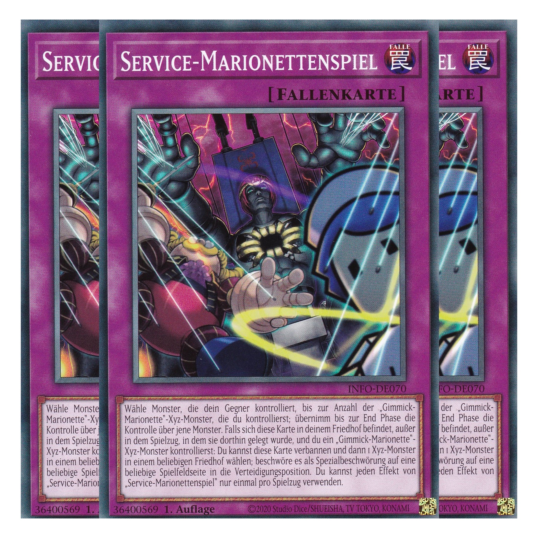 Service-Marionettenspiel - INFO-DE070 - Common - Deutsch - 1. Auflage - The Infinite Forbidden - Playset (3 Kopien) - Yu-Gi-Oh!