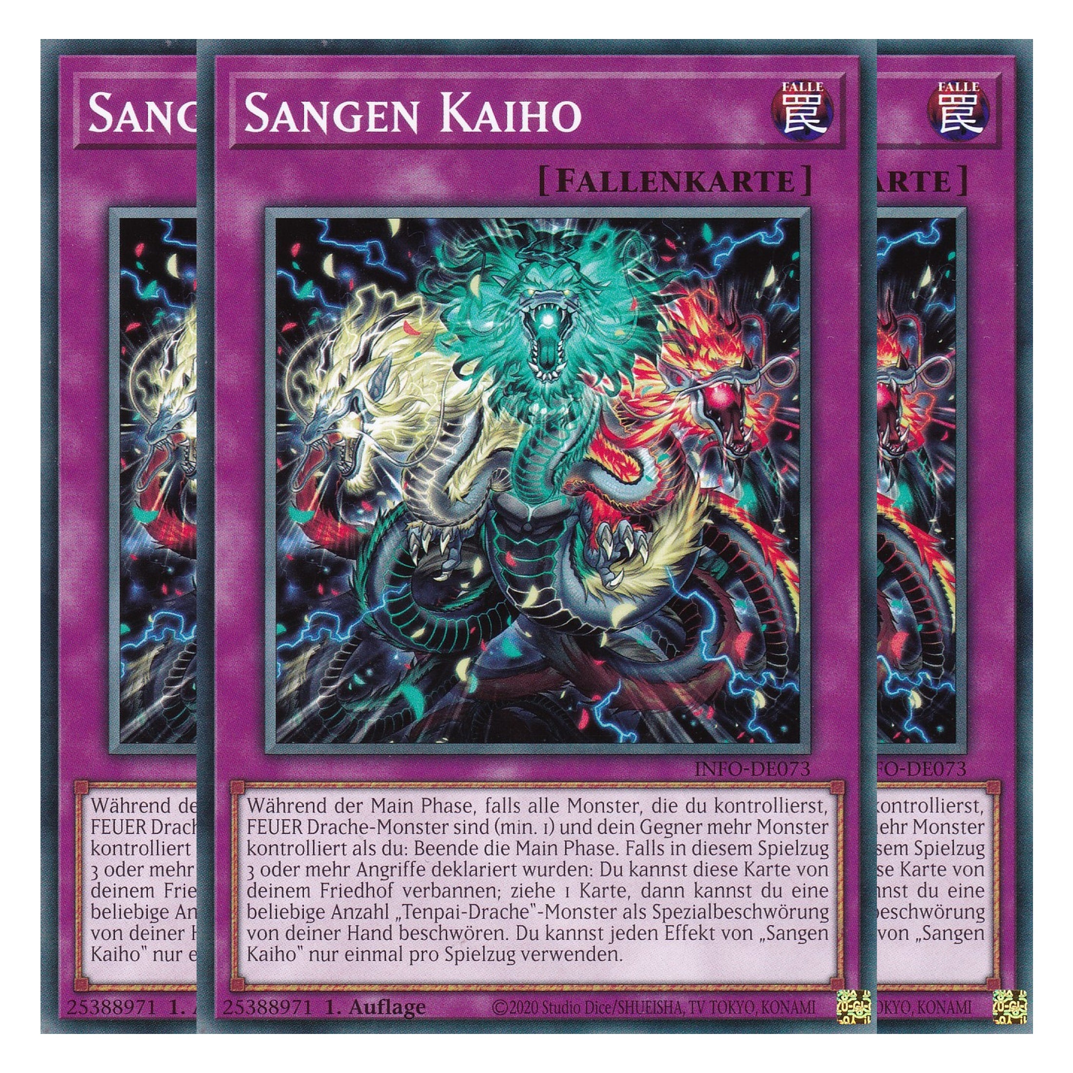 Sangen Kaiho - INFO-DE073 - Common - Deutsch - 1. Auflage - The Infinite Forbidden - Playset (3 Kopien) - Yu-Gi-Oh!