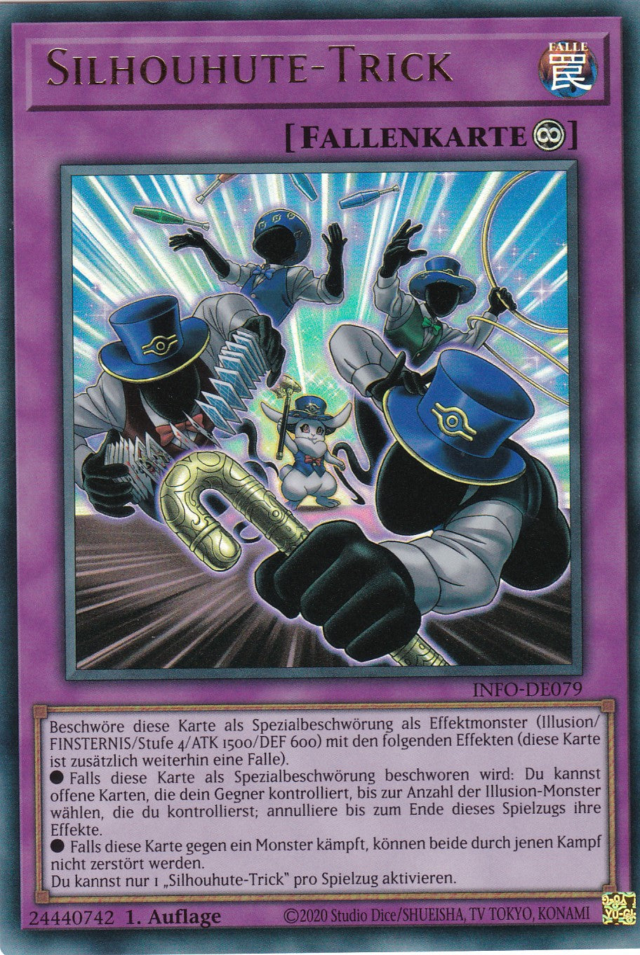 Silhouhute-Trick - INFO-DE079 - Ultra Rare - Deutsch - 1. Auflage - The Infinite Forbidden