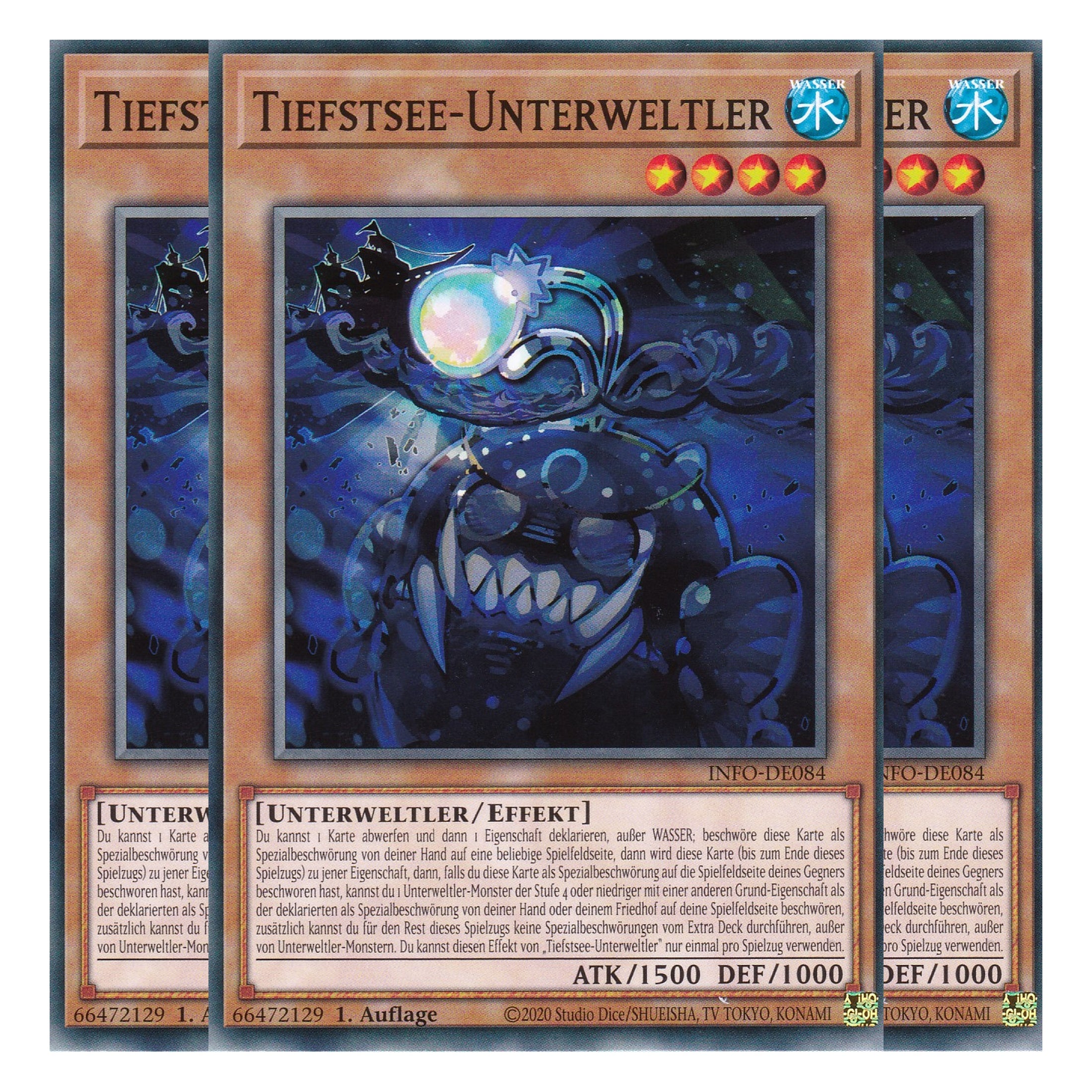 Tiefstsee-Unterweltler - INFO-DE084 - Common - Deutsch - 1. Auflage - The Infinite Forbidden - Playset (3 Kopien) - Yu-Gi-Oh!