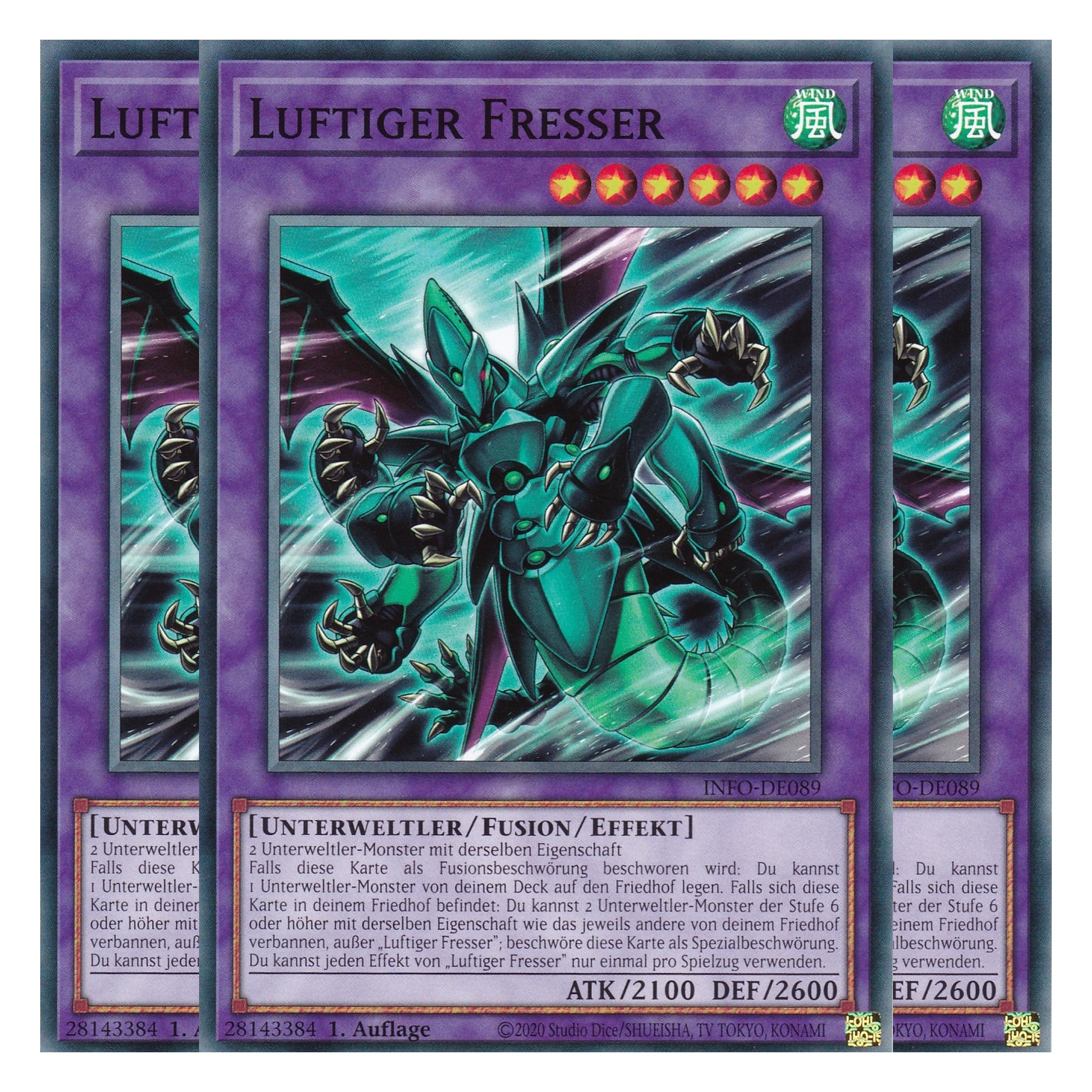 Luftiger Fresser - INFO-DE089 - Common - Deutsch - 1. Auflage - The Infinite Forbidden - Playset (3 Kopien) - Yu-Gi-Oh!