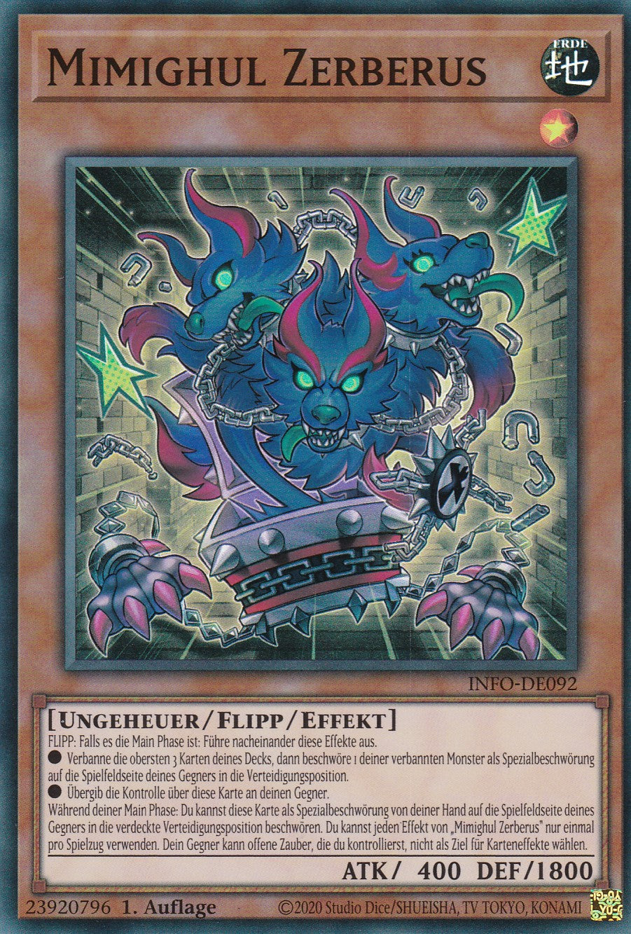 Mimiguhl Zerberus - INFO-DE092 - Super Rare - Deutsch - 1. Auflage - The Infinite Forbidden