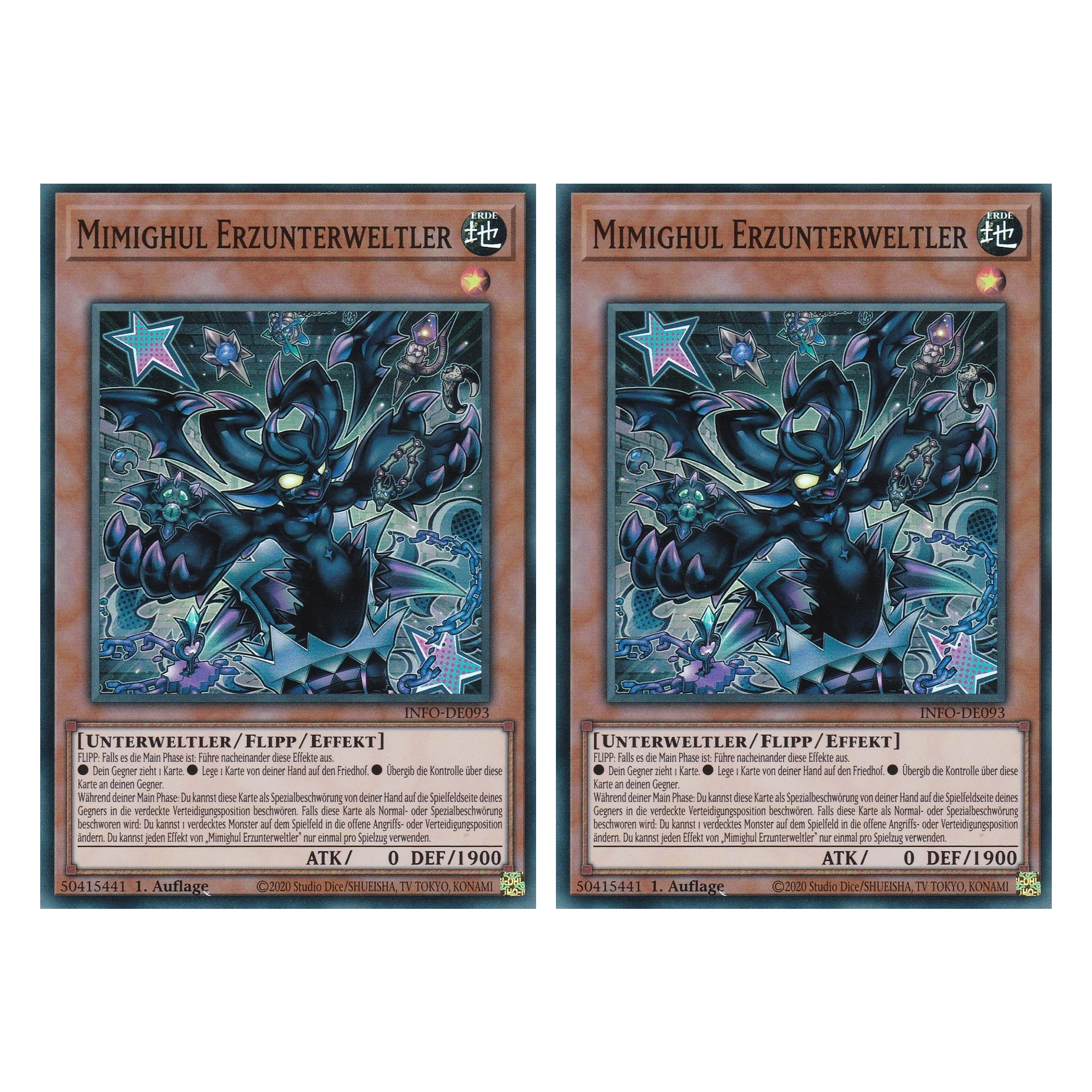 Mimighul Erzunterweltler - INFO-DE093 - Super Rare - Deutsch - 1. Auflage - The Infinite Forbidden - Duo Set (2 Stück) - Yu-Gi-Oh!