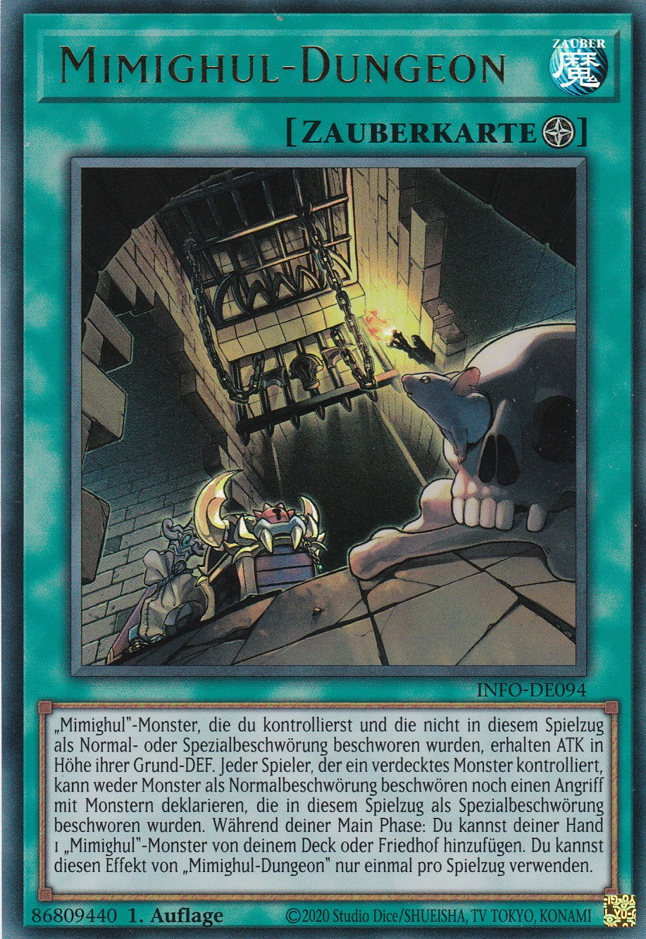 Mimighul-Dungeon - INFO-DE094 - Ultra Rare - Deutsch - 1. Auflage - The Infinite Forbidden