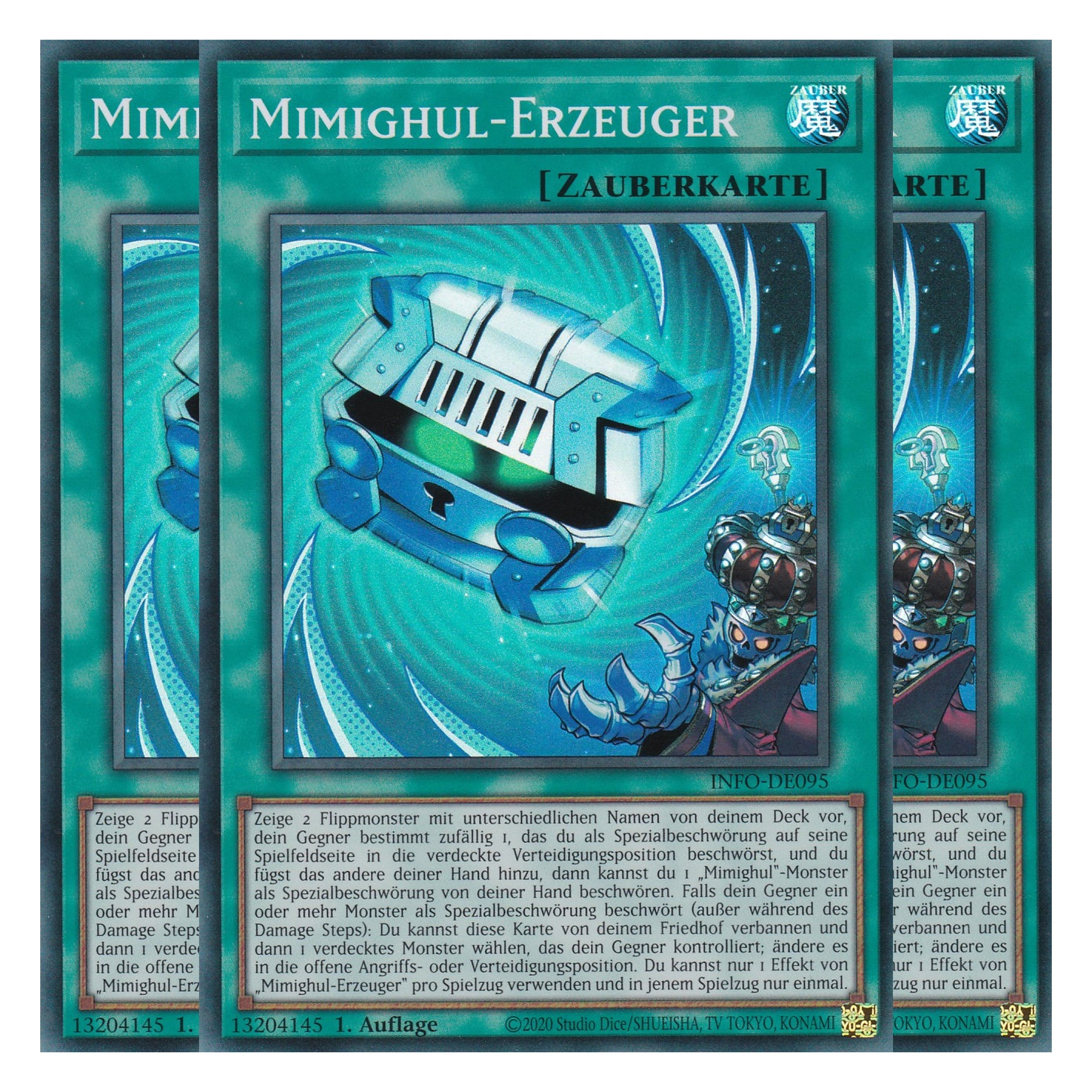 Mimighul-Erzeuger - INFO-DE095 - Super Rare - Deutsch - 1. Auflage - The Infinite Forbidden - Playset (3 Kopien) - Yu-Gi-Oh!