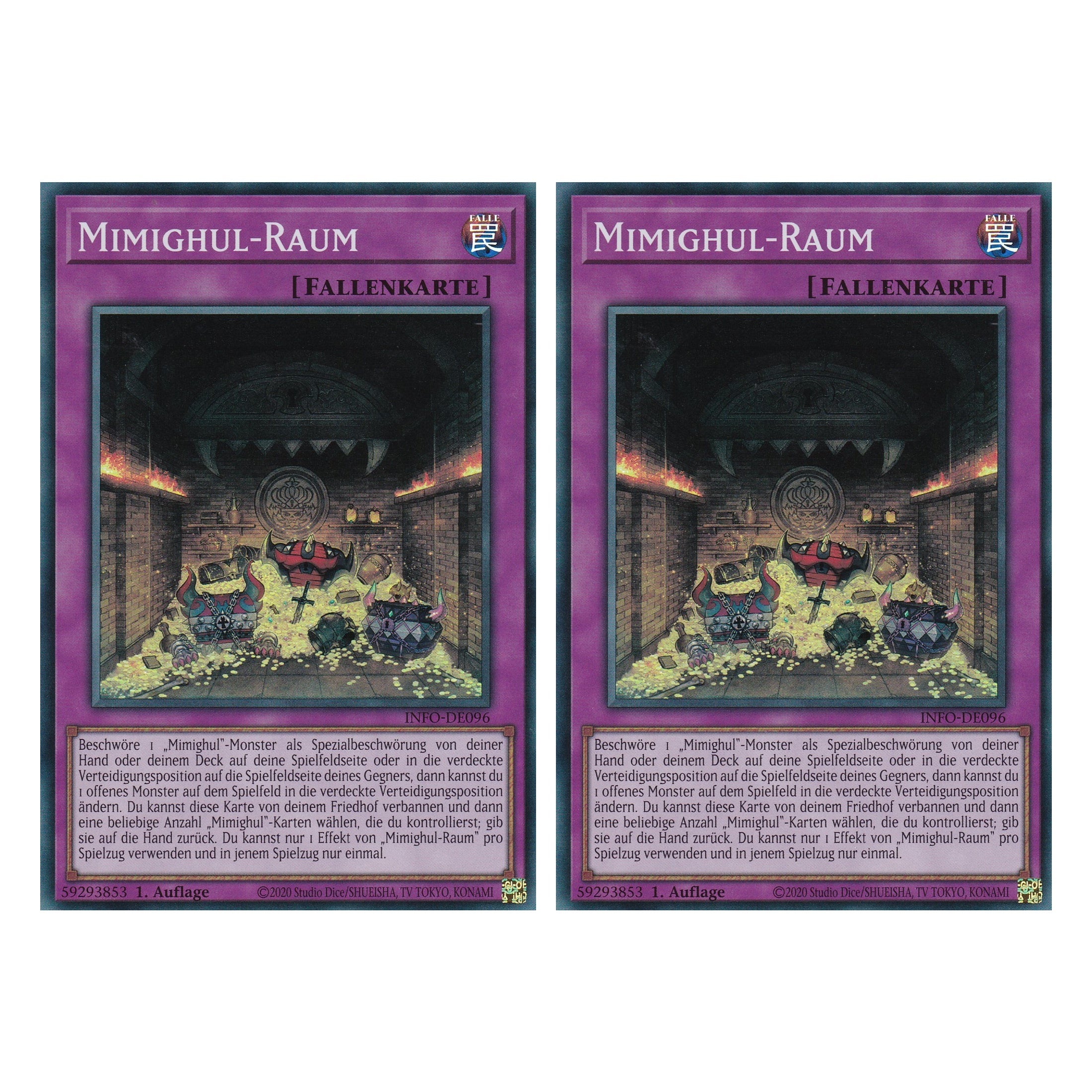 Mimighul-Raum - INFO-DE096 - Super Rare - Deutsch - 1. Auflage - The Infinite Forbidden - Duo Set (2 Stück) - Yu-Gi-Oh!