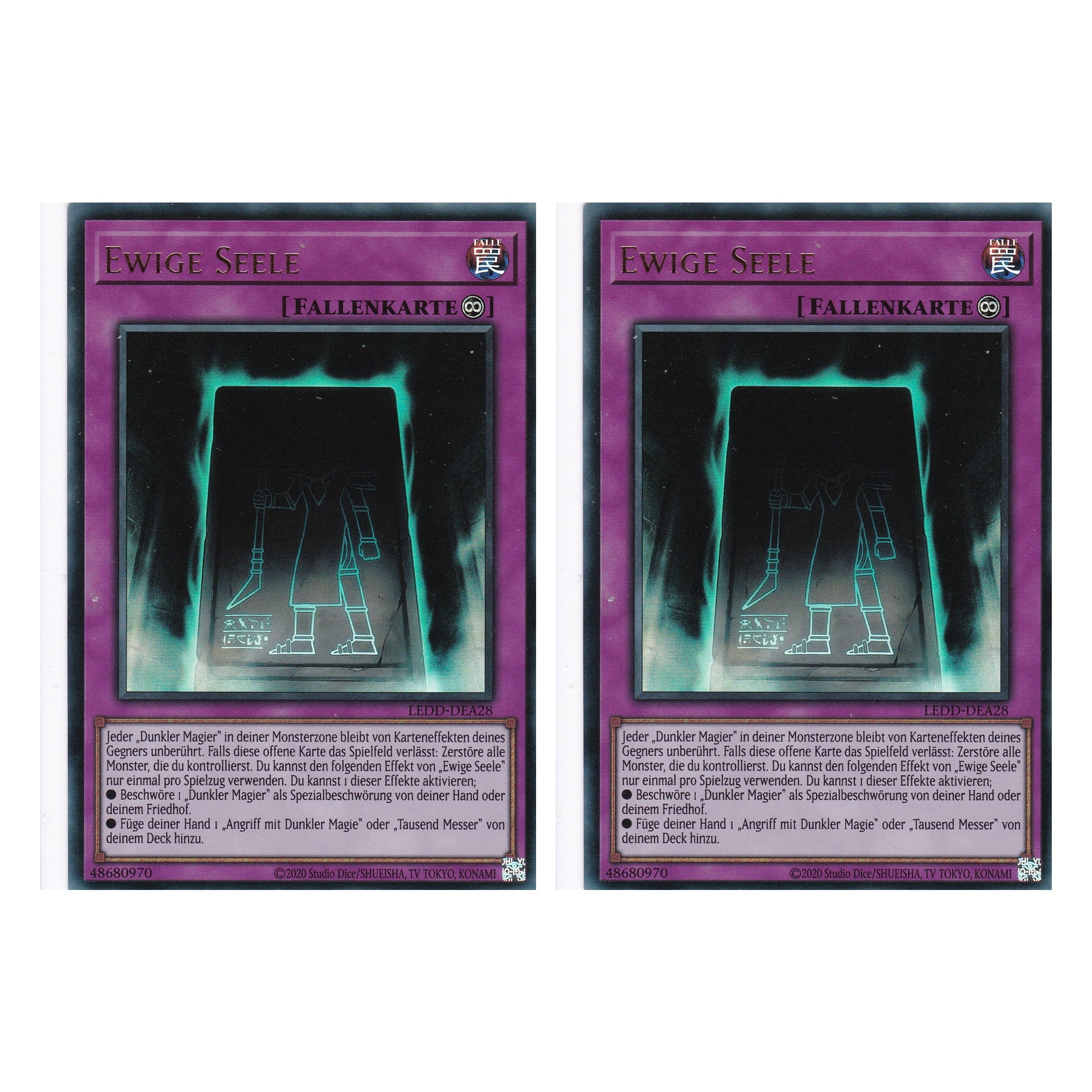 Ewige Seele - LEDD-DEA28 - Ultra Rare - Deutsch - 1. Auflage - Legendary Dragon Decks - Yu-Gi-Oh! - Duo Set (2 Stück)