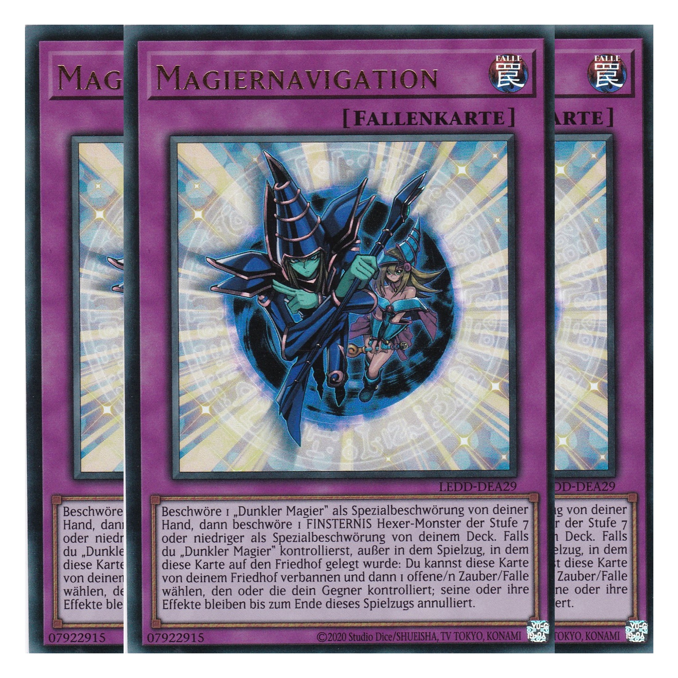 Magiernavigation - LEDD-DEA29 - Ultra Rare - Deutsch - 1. Auflage - Legendary Dragon Decks - Yu-Gi-Oh! - Playset (3 Kopien)
