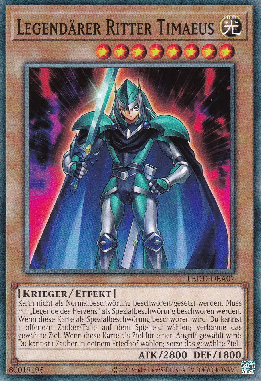 Legendärer Ritter Timaeus - LEDD-DEA07 - Common - Deutsch - Unlimitierte Auflage - Legendary Dragon Decks