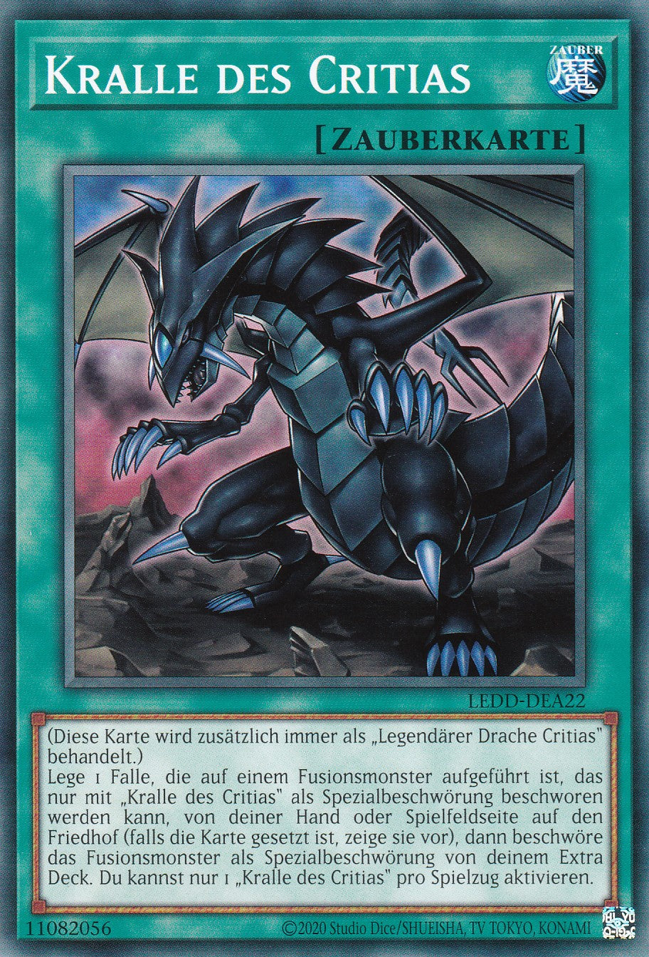 Kralle des Critias - LEDD-DEA22 - Common - Deutsch - Unlimitierte Auflage - Legendary Dragon Decks