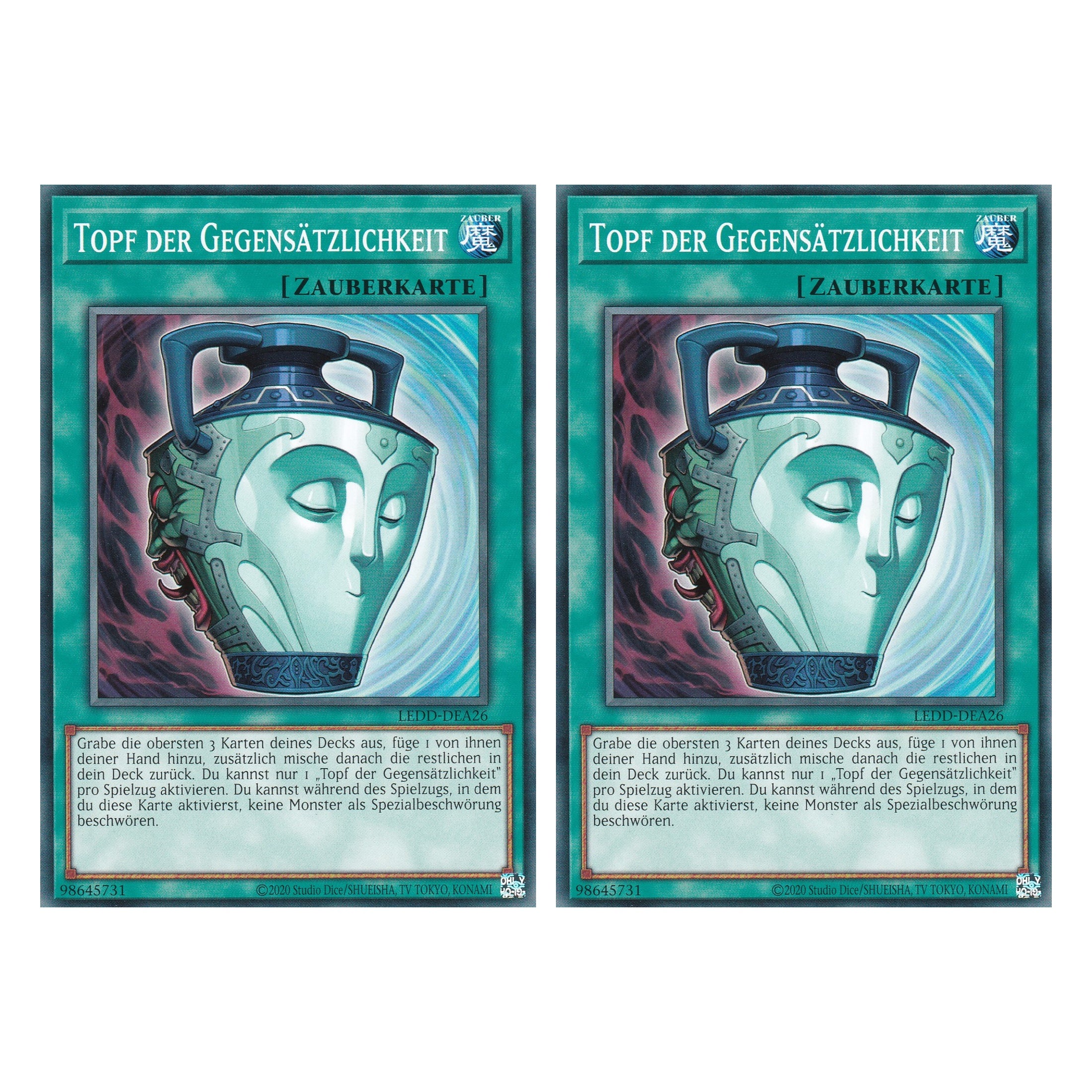 Topf der Gegensätzlichkeit - LEDD-DEA26 - Common - Deutsch - 1. Auflage - Legendary Dragon Decks - Yu-Gi-Oh! - Duo Set (2 Stück)