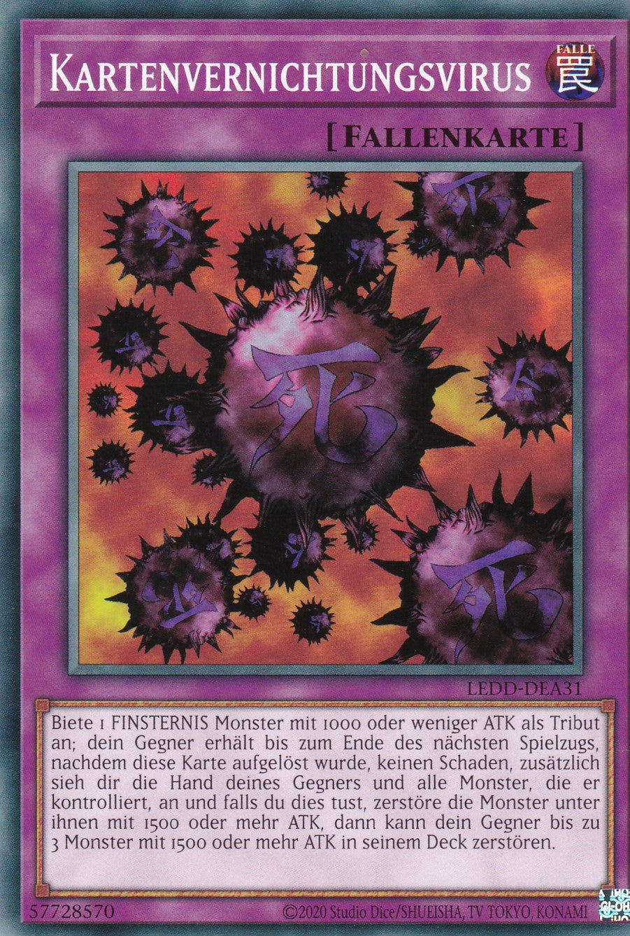 Kartenvernichtungsvirus - LEDD-DEA31 - Common - Deutsch - Unlimitierte Auflage - Legendary Dragon Decks