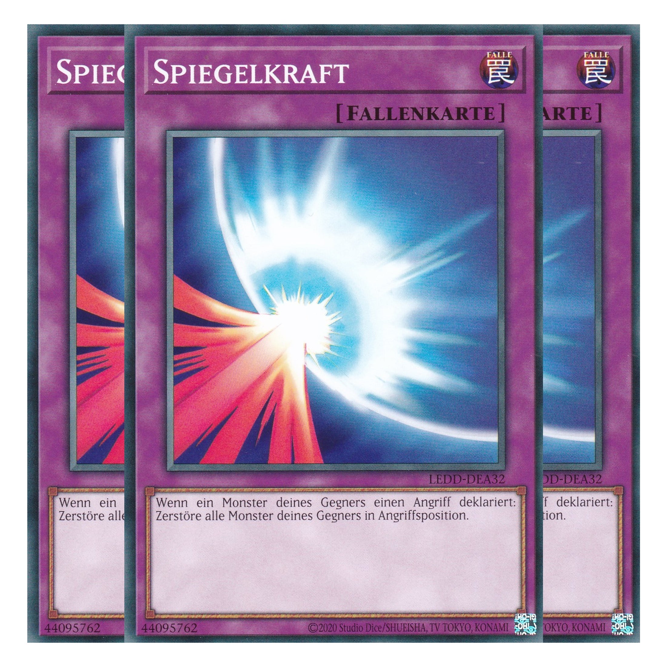 Spiegelkraft - LEDD-DEA32 - Common - Deutsch - 1. Auflage - Legendary Dragon Decks - Yu-Gi-Oh! - Playset (3 Kopien)