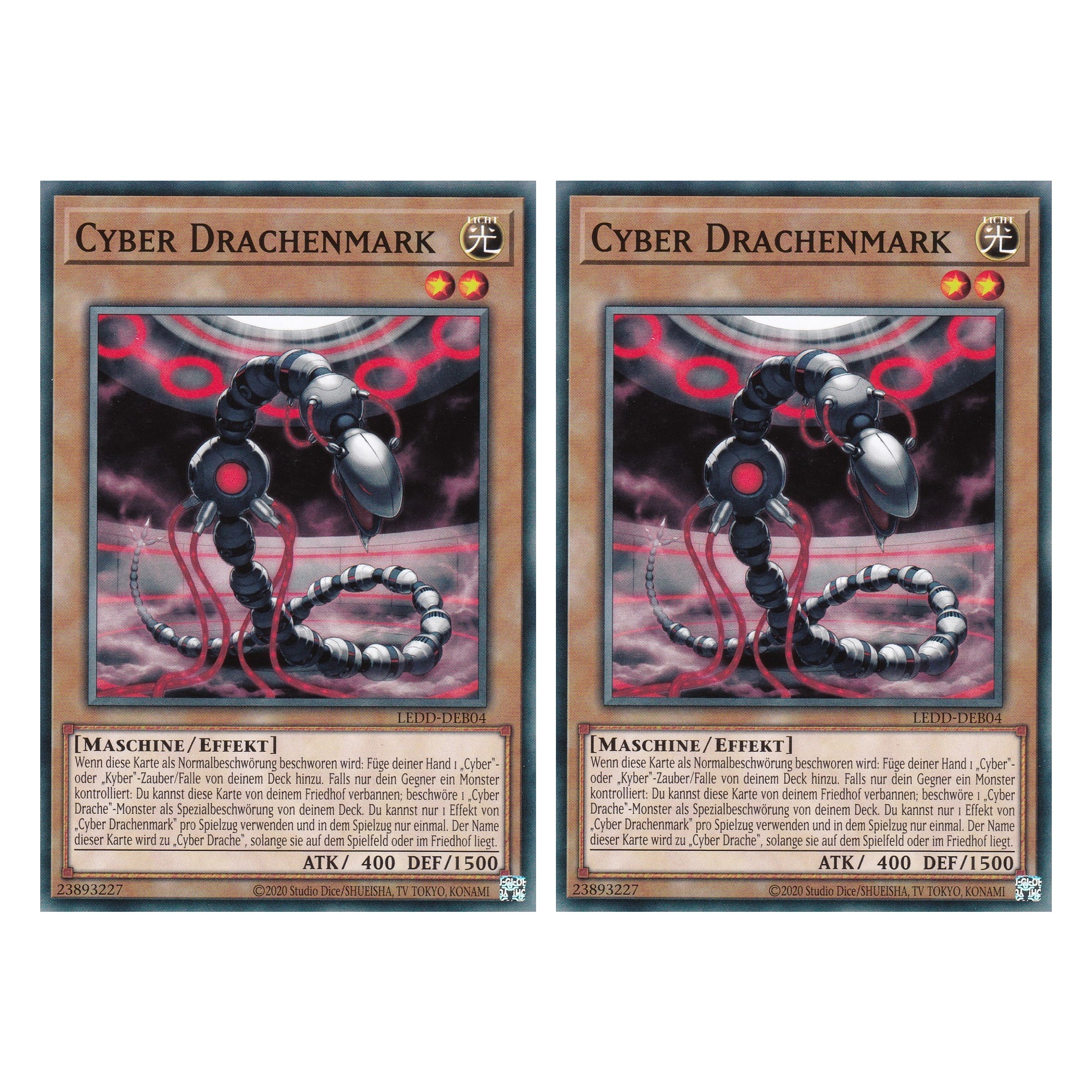 Cyber Drachenmark - LEDD-DEB04 - Common - Deutsch - 1. Auflage - Legendary Dragon Decks - Yu-Gi-Oh! - Duo Set (2 Stück)