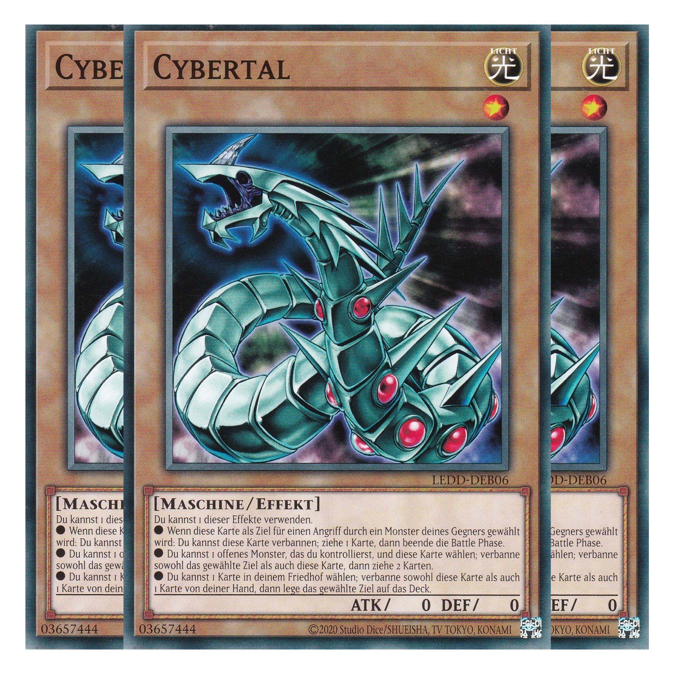Cybertal - LEDD-DEB06 - Common - Deutsch - 1. Auflage - Legendary Dragon Decks - Yu-Gi-Oh! - Playset (3 Kopien)