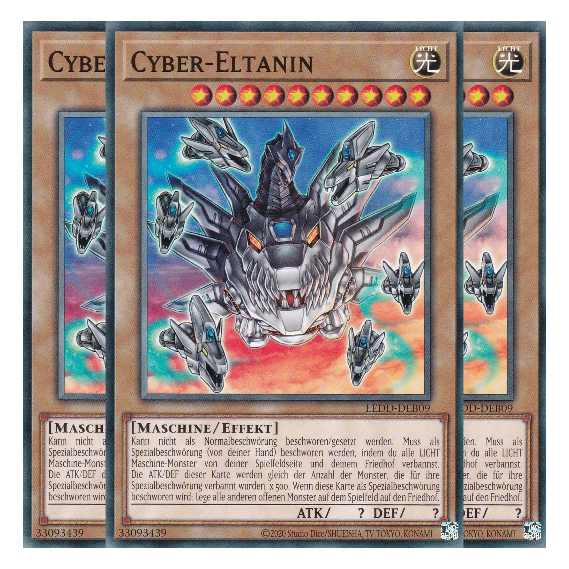 Cyber-Eltanin - LEDD-DEB09 - Common - Deutsch - 1. Auflage - Legendary Dragon Decks - Yu-Gi-Oh! - Playset (3 Kopien)