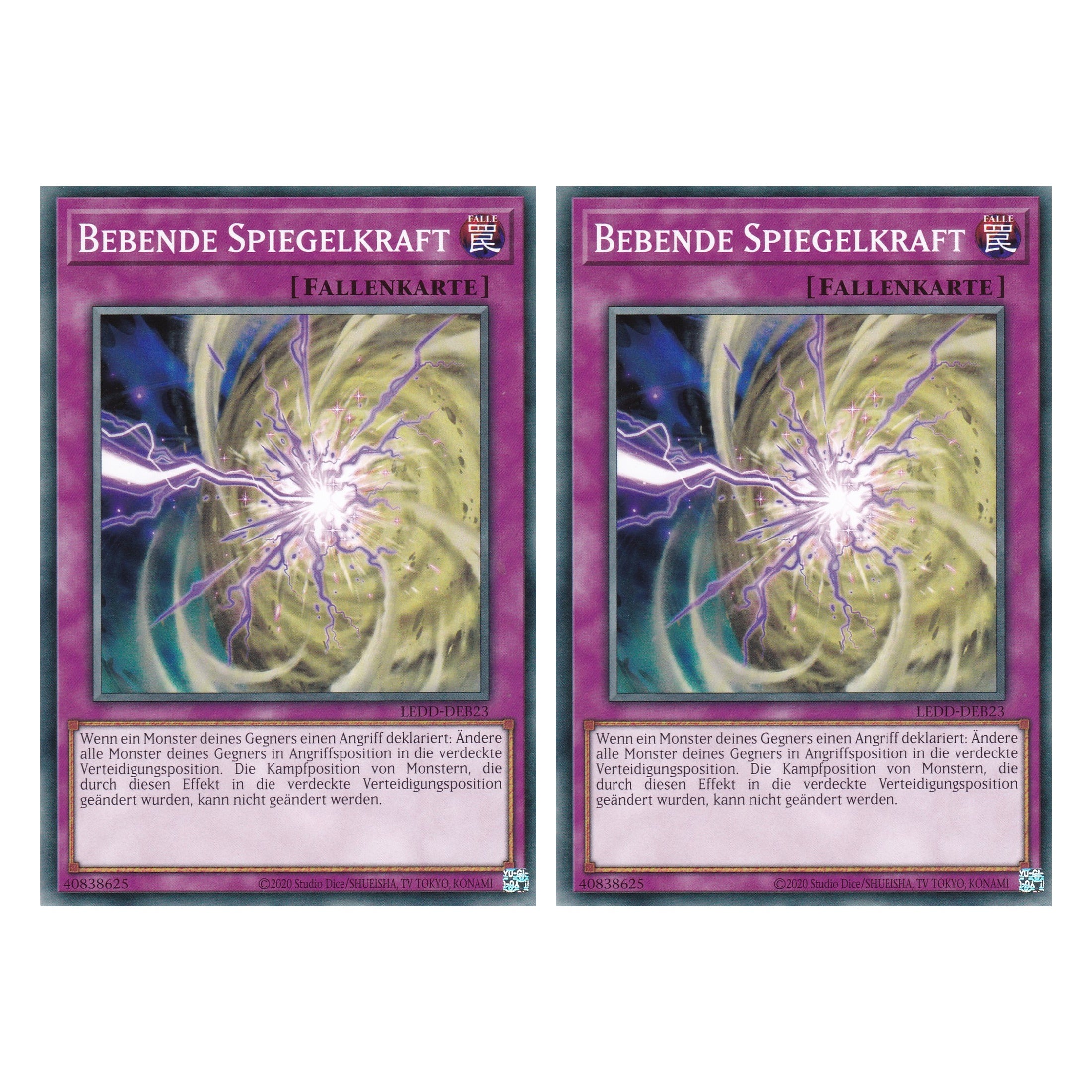 Bebende Spiegelkraft - LEDD-DEB23 - Common - Deutsch - 1. Auflage - Legendary Dragon Decks - Yu-Gi-Oh! - Duo Set (2 Stück)