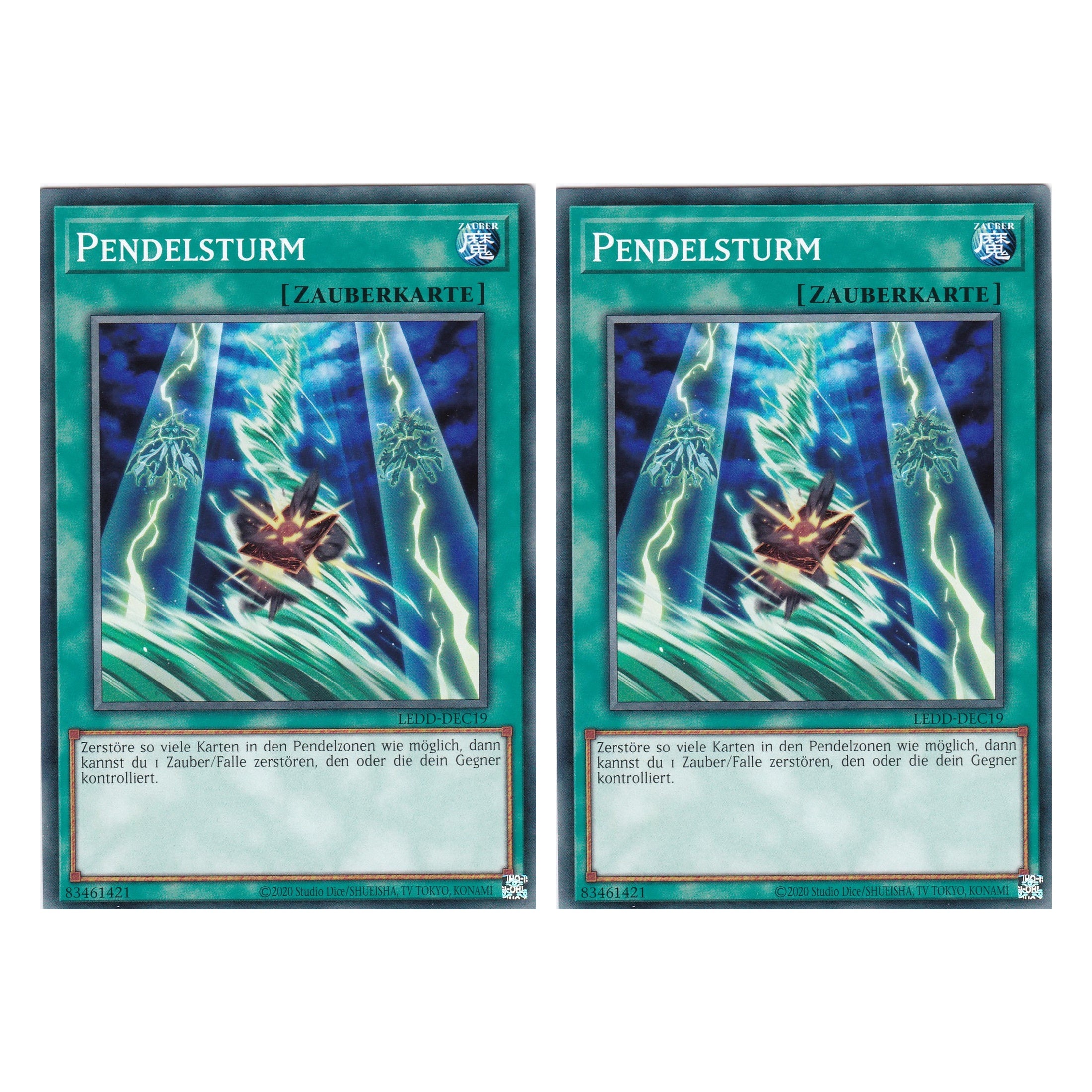 Pendelsturm - LEDD-DEC19 - Common - Deutsch - 1. Auflage - Legendary Dragon Decks - Yu-Gi-Oh! - Duo Set (2 Stück)