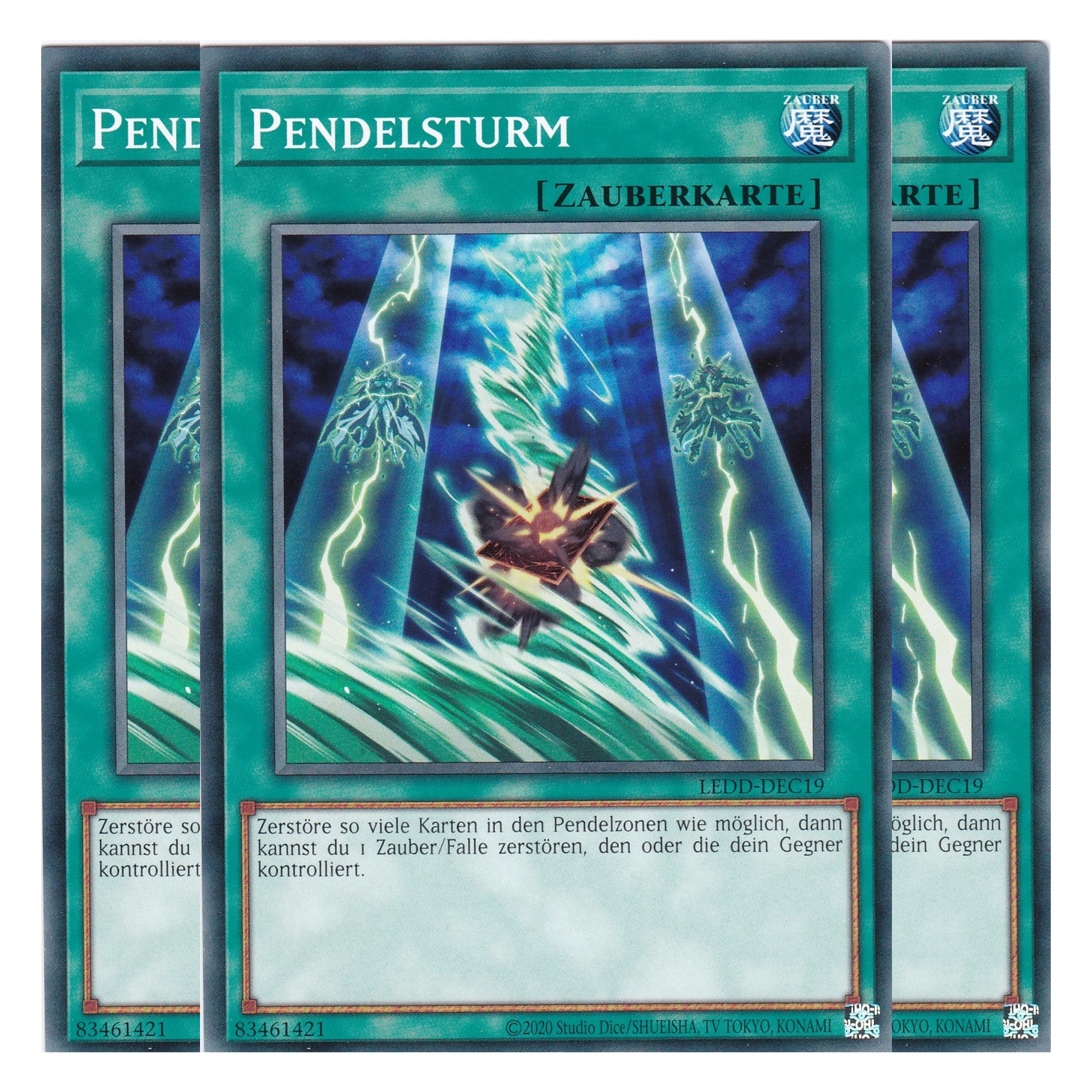 Pendelsturm - LEDD-DEC19 - Common - Deutsch - 1. Auflage - Legendary Dragon Decks - Yu-Gi-Oh! - Playset (3 Kopien)