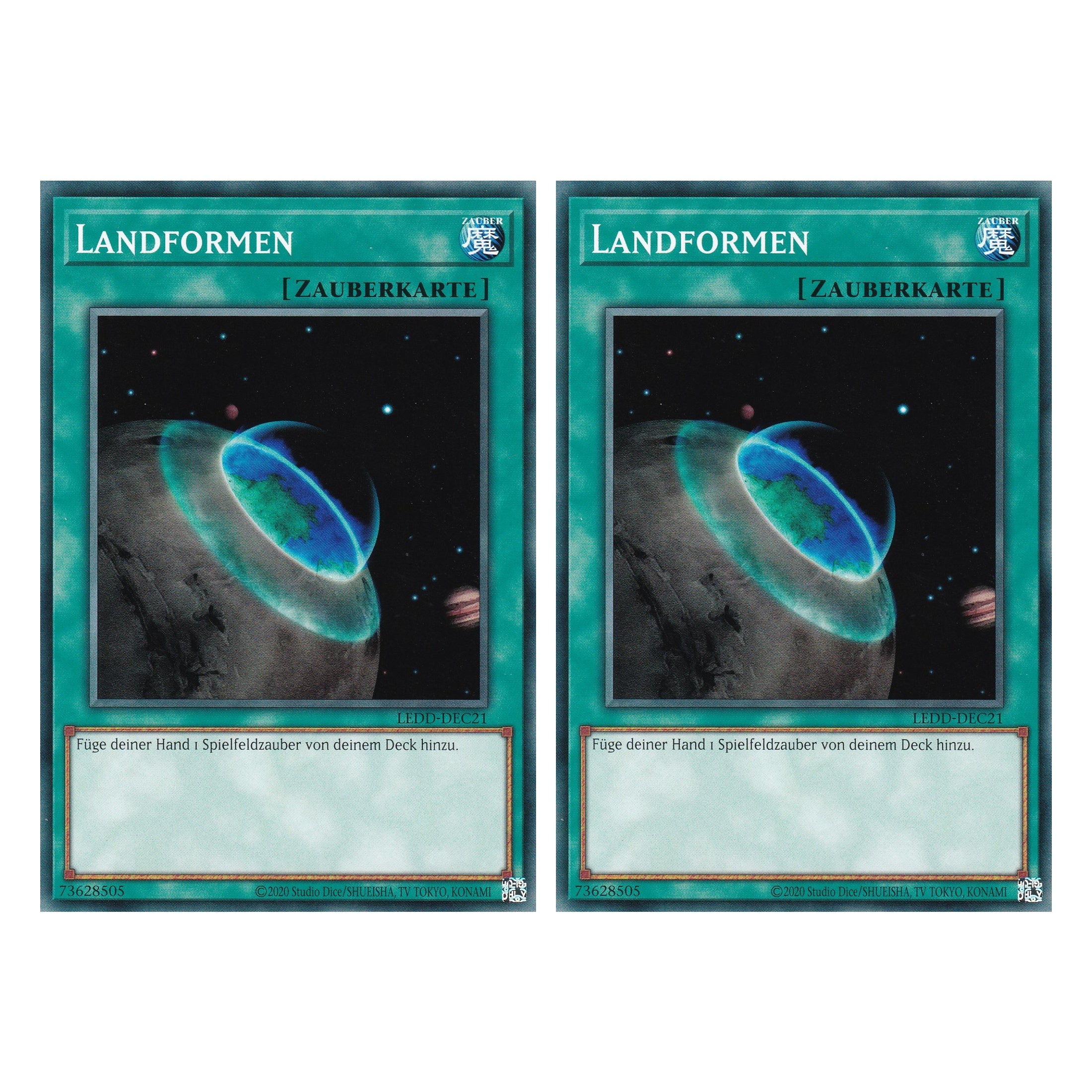 Landformen - LEDD-DEC21 - Common - Deutsch - 1. Auflage - Legendary Dragon Decks - Yu-Gi-Oh! - Duo Set (2 Stück)