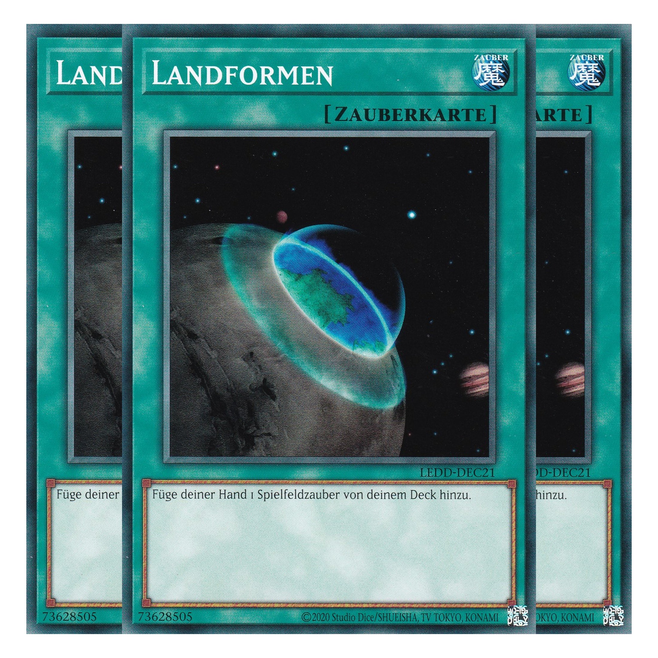 Landformen - LEDD-DEC21 - Common - Deutsch - 1. Auflage - Legendary Dragon Decks - Yu-Gi-Oh! - Playset (3 Kopien)