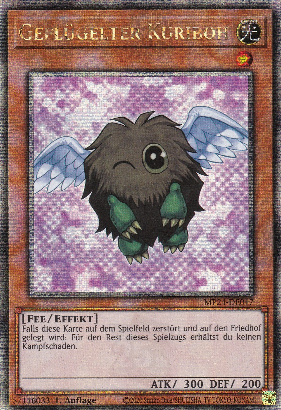 Geflügelter Kuriboh#2 - MP24-DE017 - Quarter Century Secret Rare - Deutsch - 1. Auflage - 25th Anniversary Tin: Dueling Mirrores