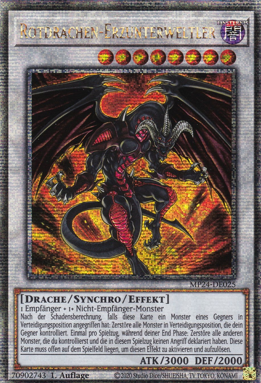 Rotdrachen-Erzunterweltler - MP24-DE025 - Quarter Century Secret Rare - Deutsch - 1. Auflage - 25th Anniversary Tin: Dueling Mirrores