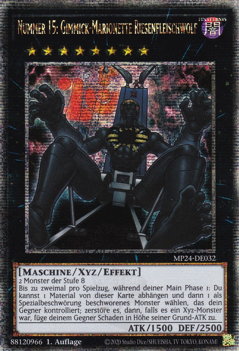 Nummer 15: Gimmick-Marionette Riesenfleischwolf - MP24-DE032 - Quarter Century Secret Rare - Deutsch - 1. Auflage - 25th Anniversary Tin: Dueling Mirrores