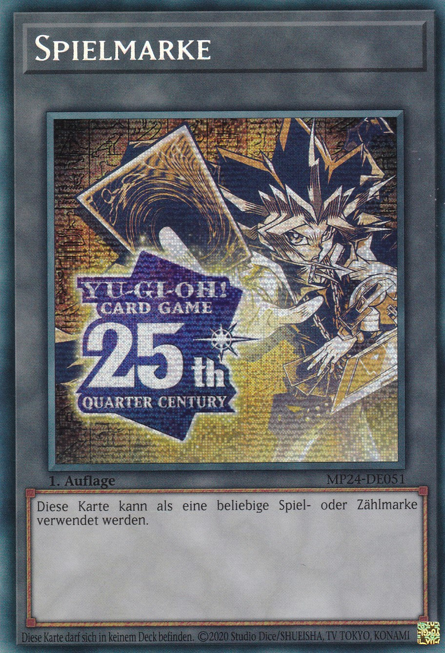 Token (Yami Yugi - 25th Anniversary) - MP24-DE051 - Secret Rare - Deutsch - 1. Auflage - 25th Anniversary Tin: Dueling Mirrores