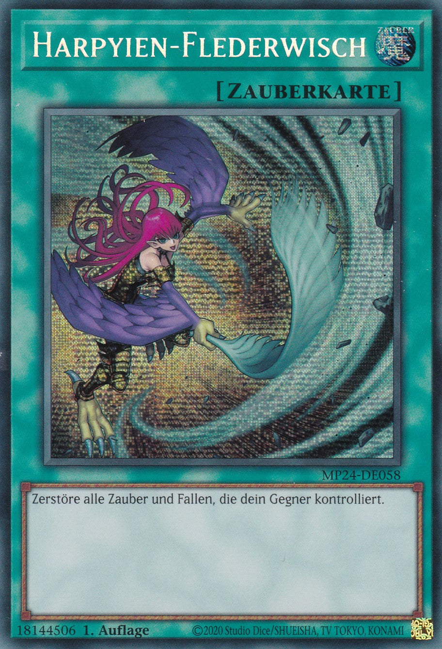 Harpyien-Flederwisch - MP24-DE058 - Secret Rare - Deutsch - 1. Auflage - 25th Anniversary Tin: Dueling Mirrores