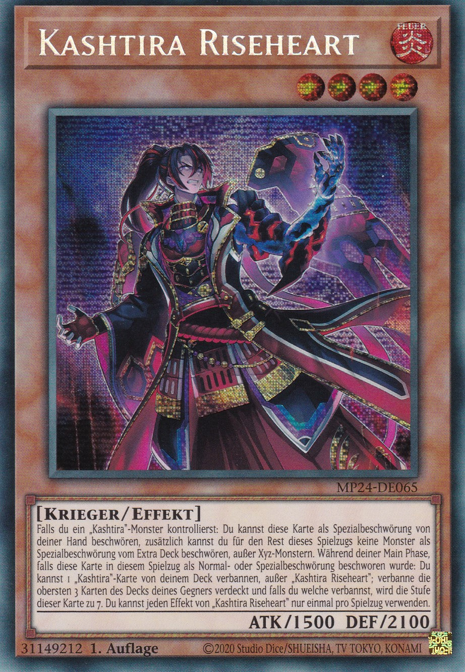 Kashtira Riseheart - MP24-DE065 - Secret Rare - Deutsch - 1. Auflage - 25th Anniversary Tin: Dueling Mirrores