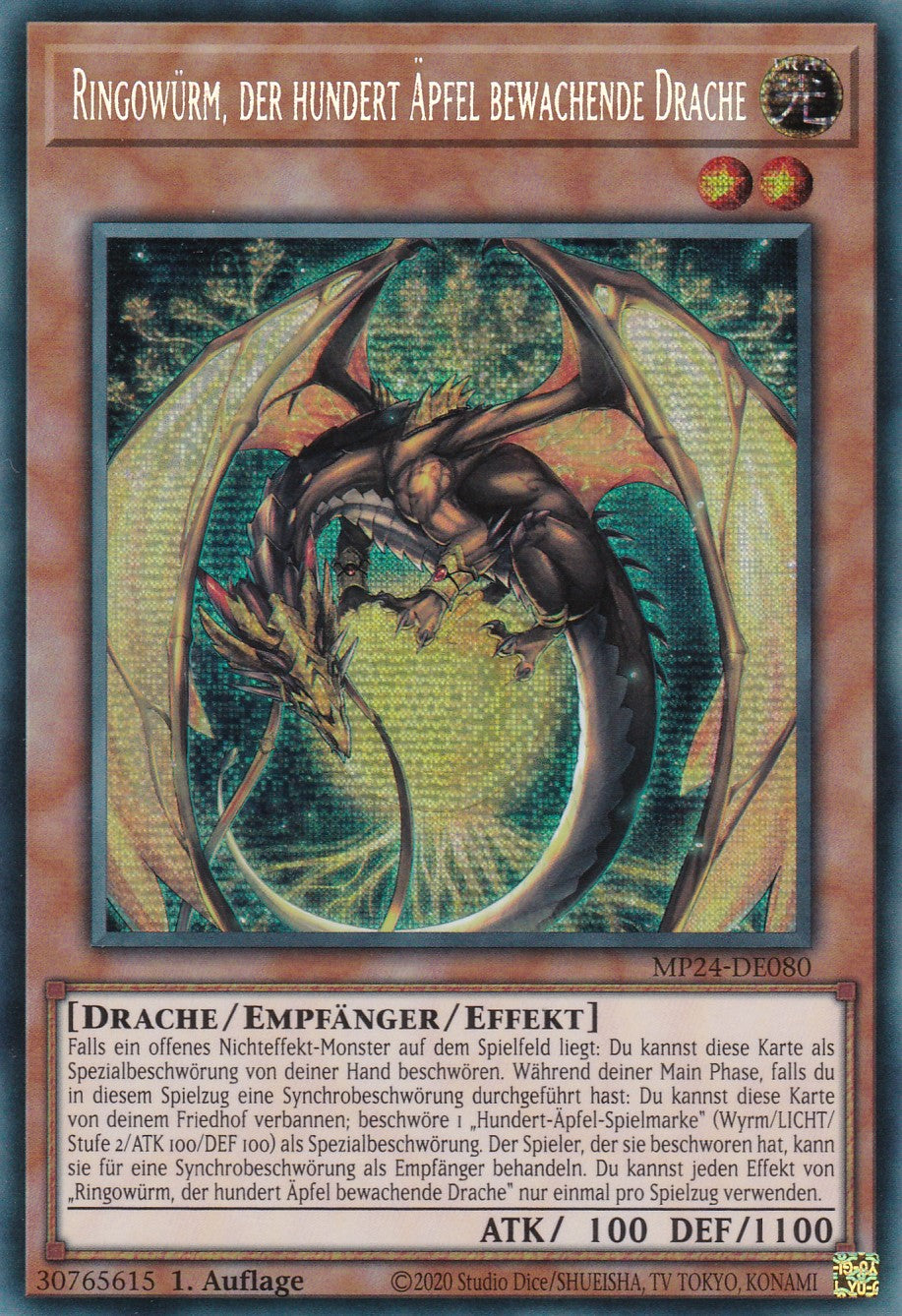 Ringowürm, der hundert Äpfel bewachende Drache - MP24-DE080 - Secret Rare - Deutsch - 1. Auflage - 25th Anniversary Tin: Dueling Mirrores