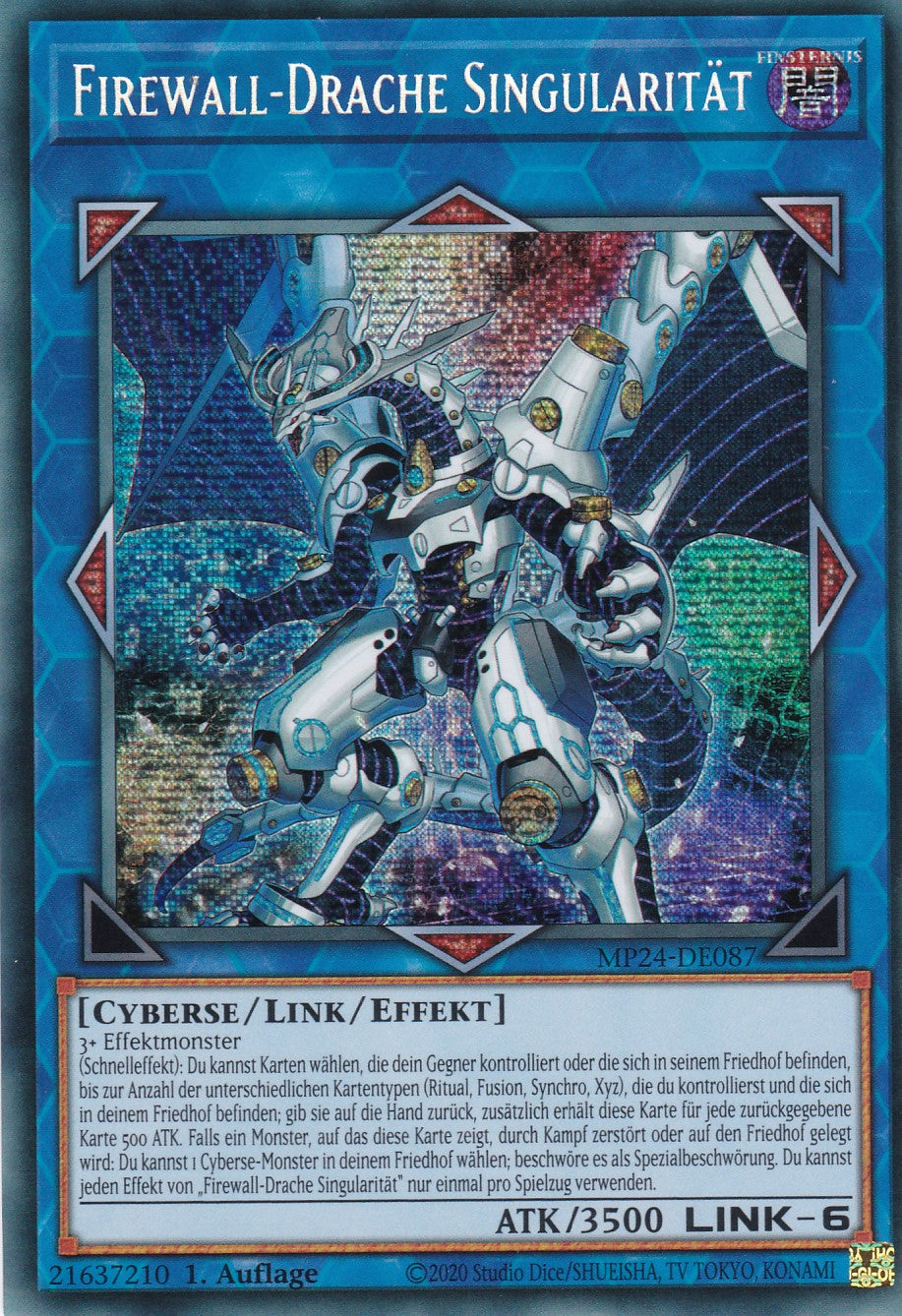 Firewall-Drache Singularität - MP24-DE087 - Secret Rare - Deutsch - 1. Auflage - 25th Anniversary Tin: Dueling Mirrores