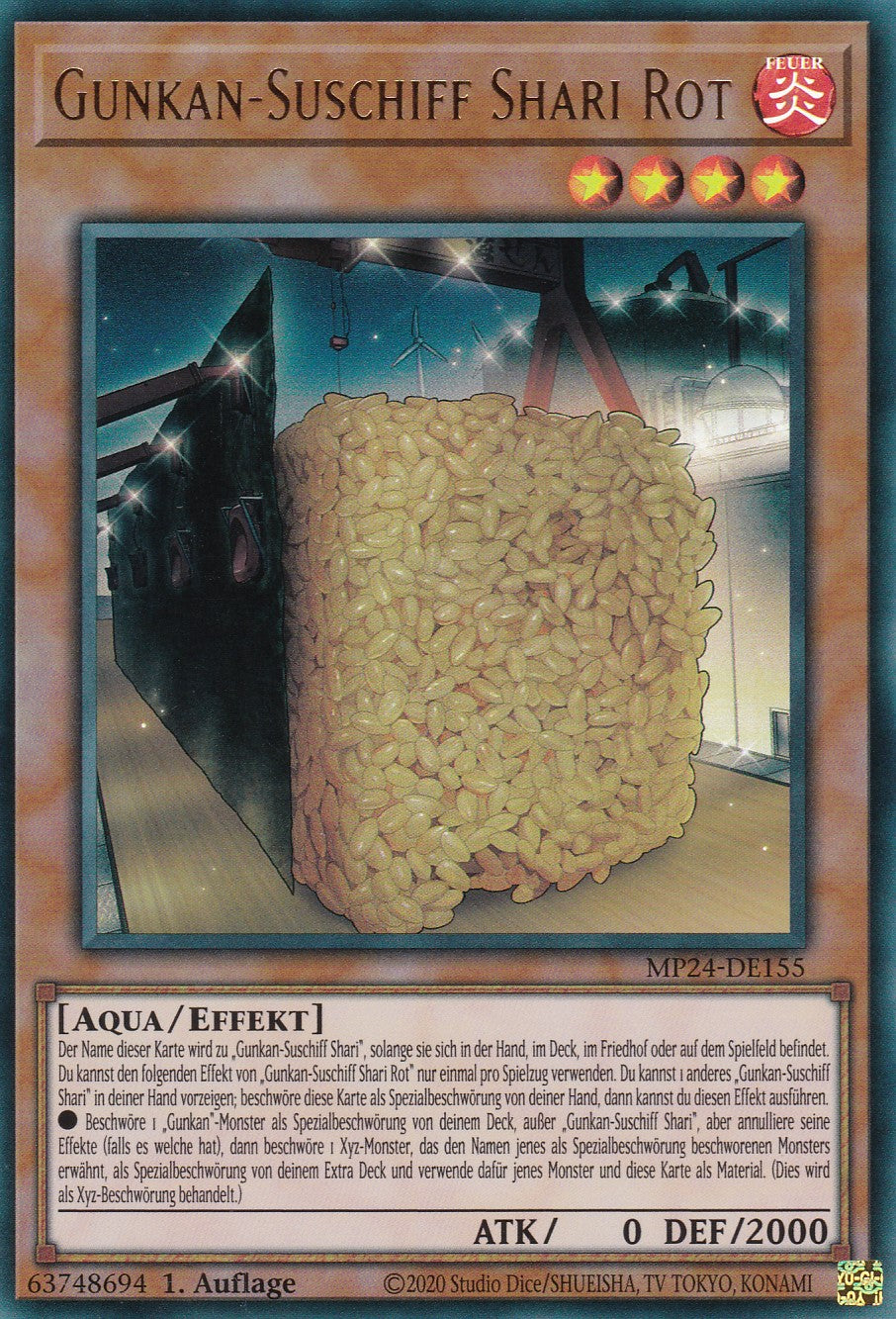 Gunkan-Suschiff Shari Rot - MP24-DE155 - Ultra Rare - Deutsch - 1. Auflage - 25th Anniversary Tin: Dueling Mirrores