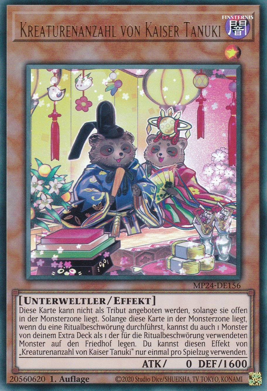 Kreaturenanzahl von Kaiser Tanuki - MP24-DE156 - Ultra Rare - Deutsch - 1. Auflage - 25th Anniversary Tin: Dueling Mirrores